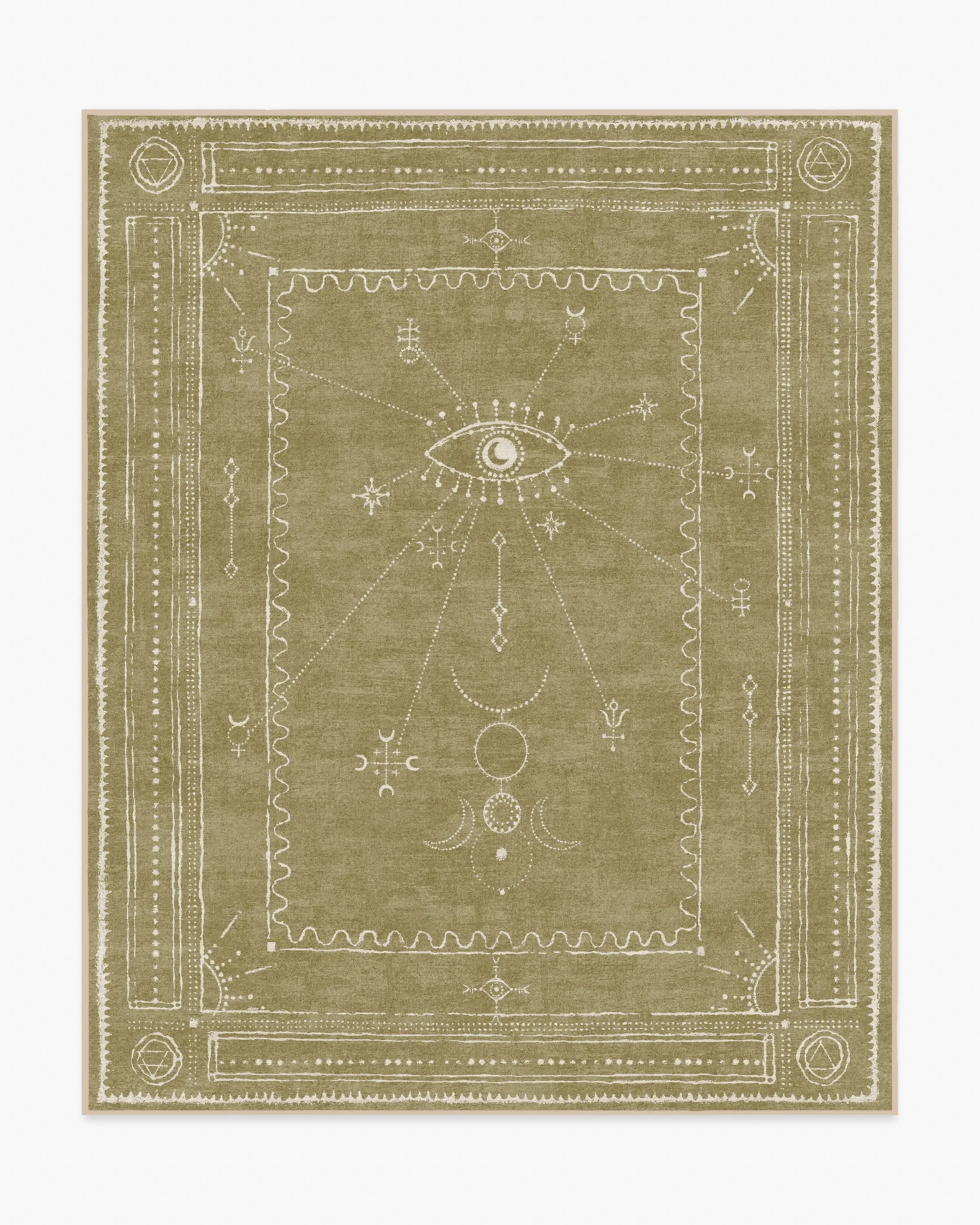Large Area Rug Machine Washable - Natural