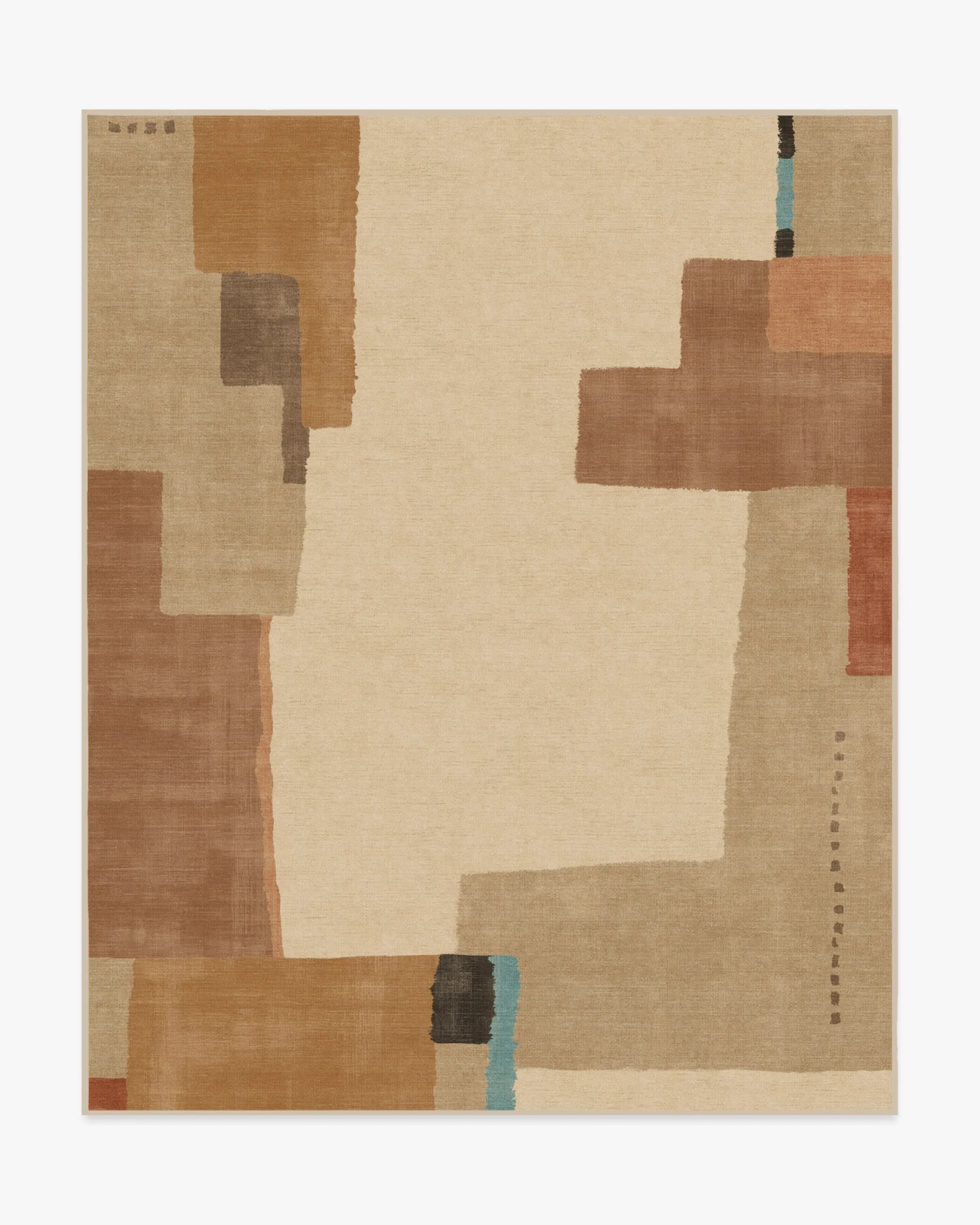 Large Area Rug Machine Washable - Natural