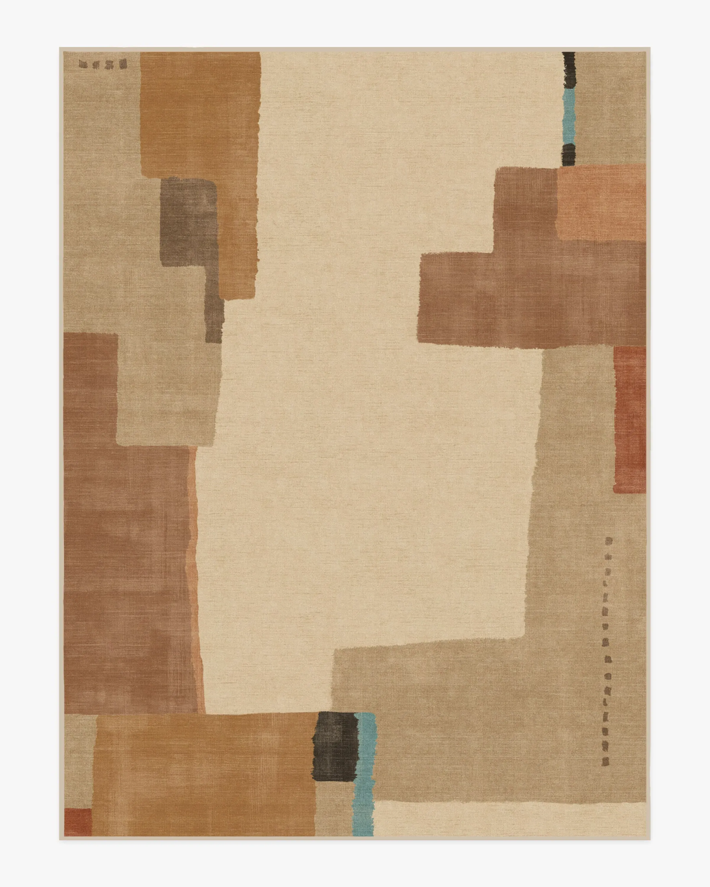Large Area Rug Machine Washable - Natural
