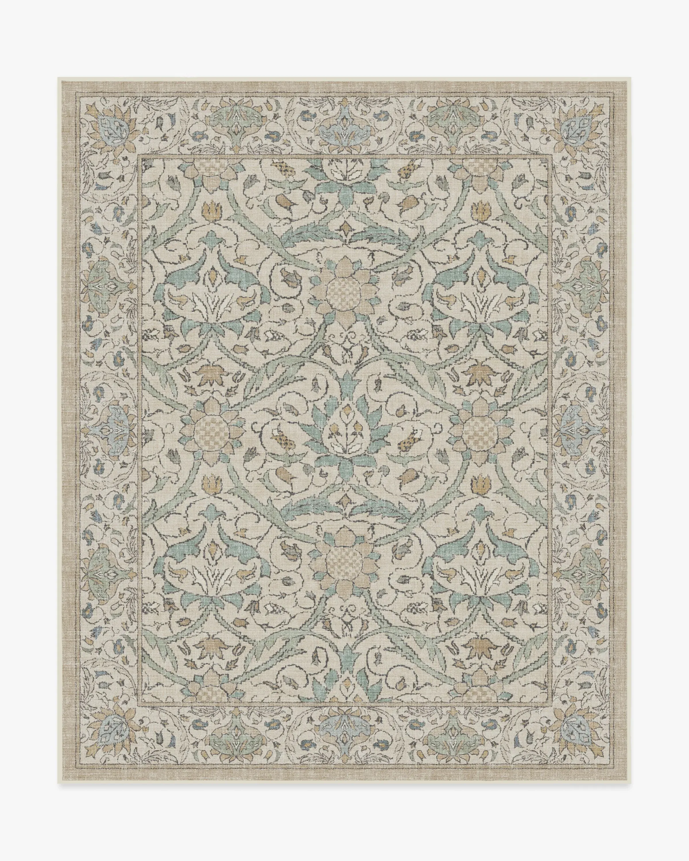Large Area Rug Machine Washable - Natural Jade