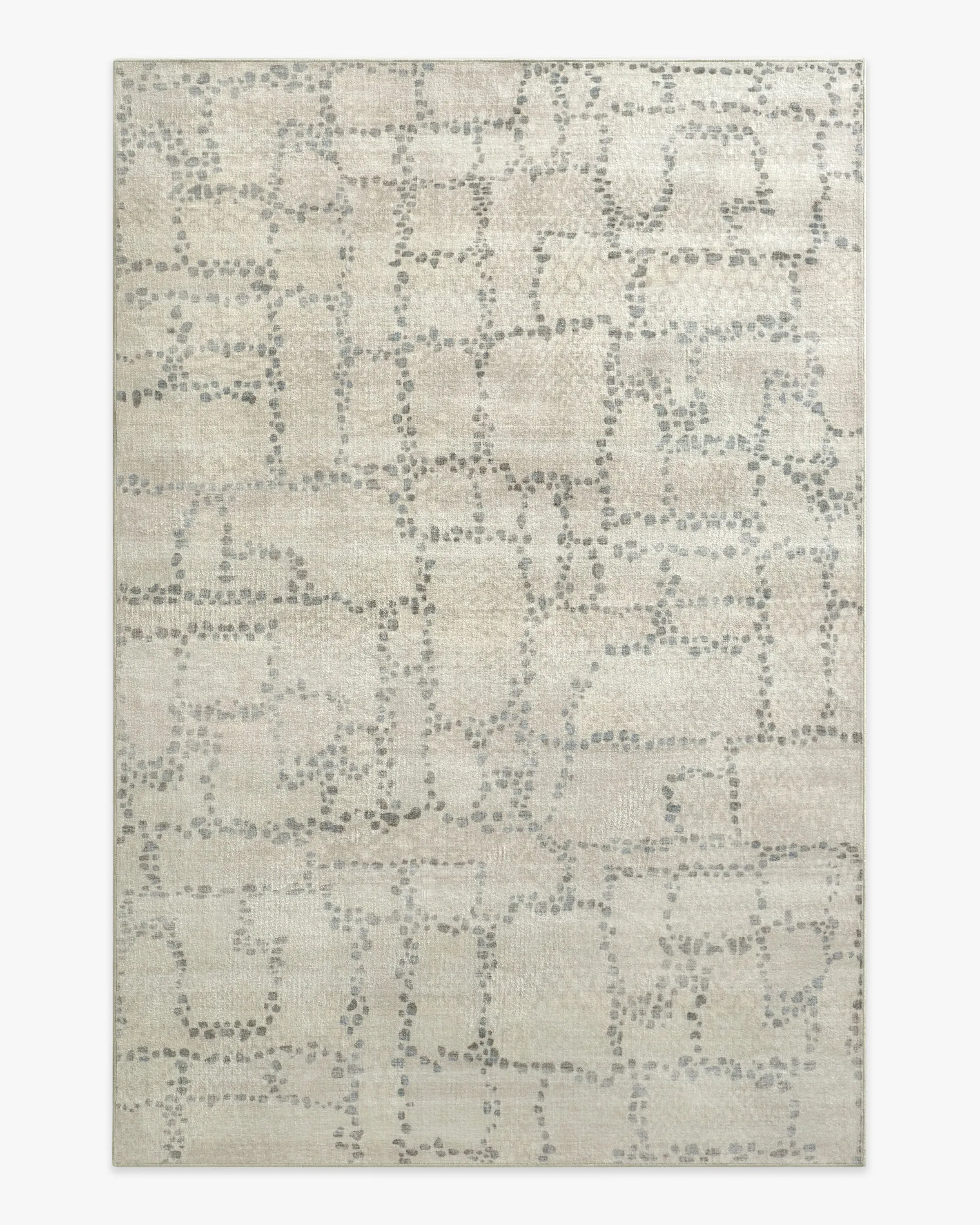 Large Area Rug Machine Washable - Natural Stone