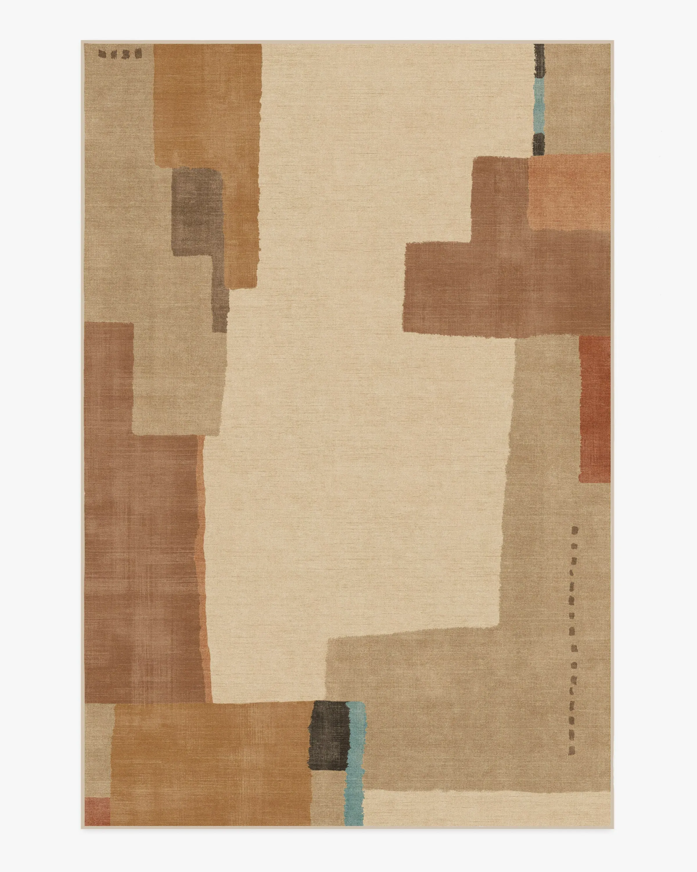 Large Area Rug Machine Washable - Natural