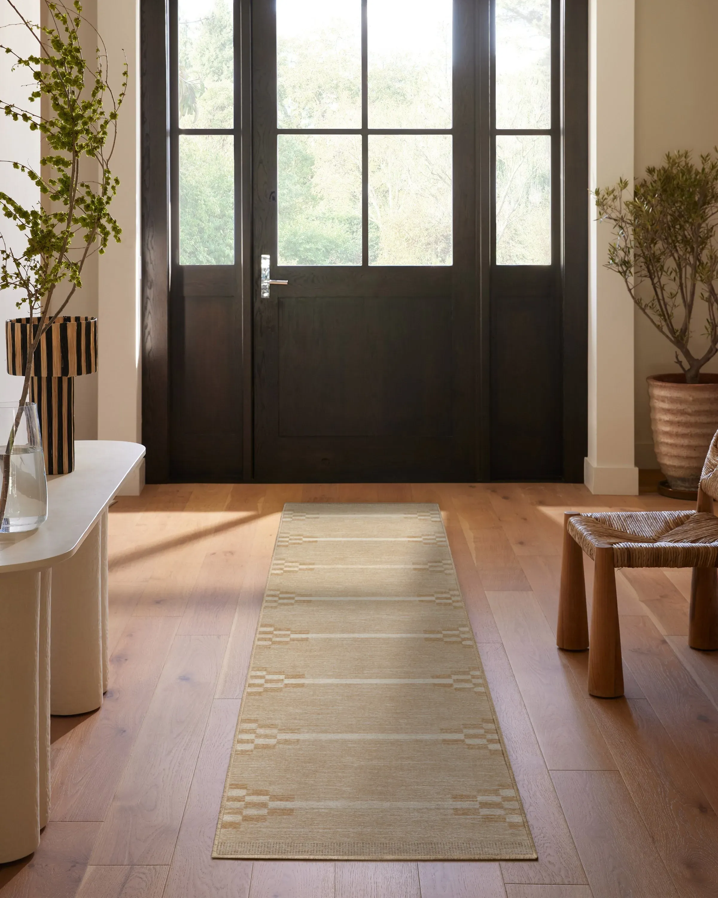 Large Area Rug Machine Washable - Natural