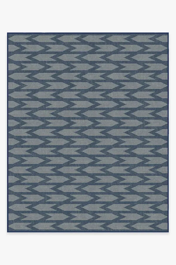 Large Area Rug Machine Washable - Navy Blue