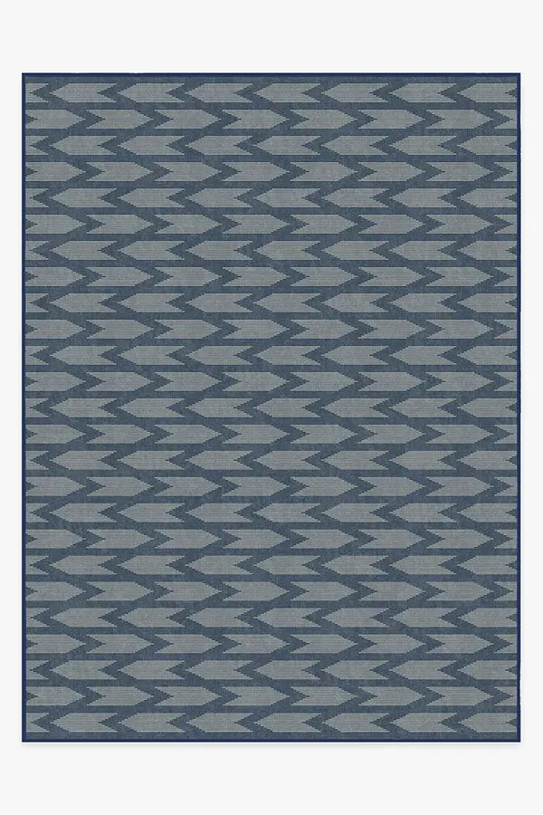 Large Area Rug Machine Washable - Navy Blue