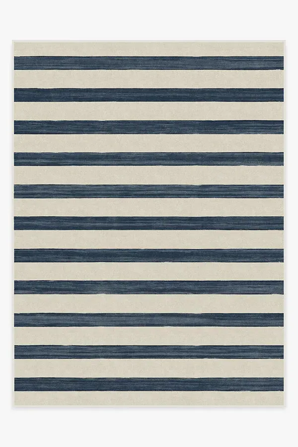 Large Area Rug Machine Washable - Navy, Chenille