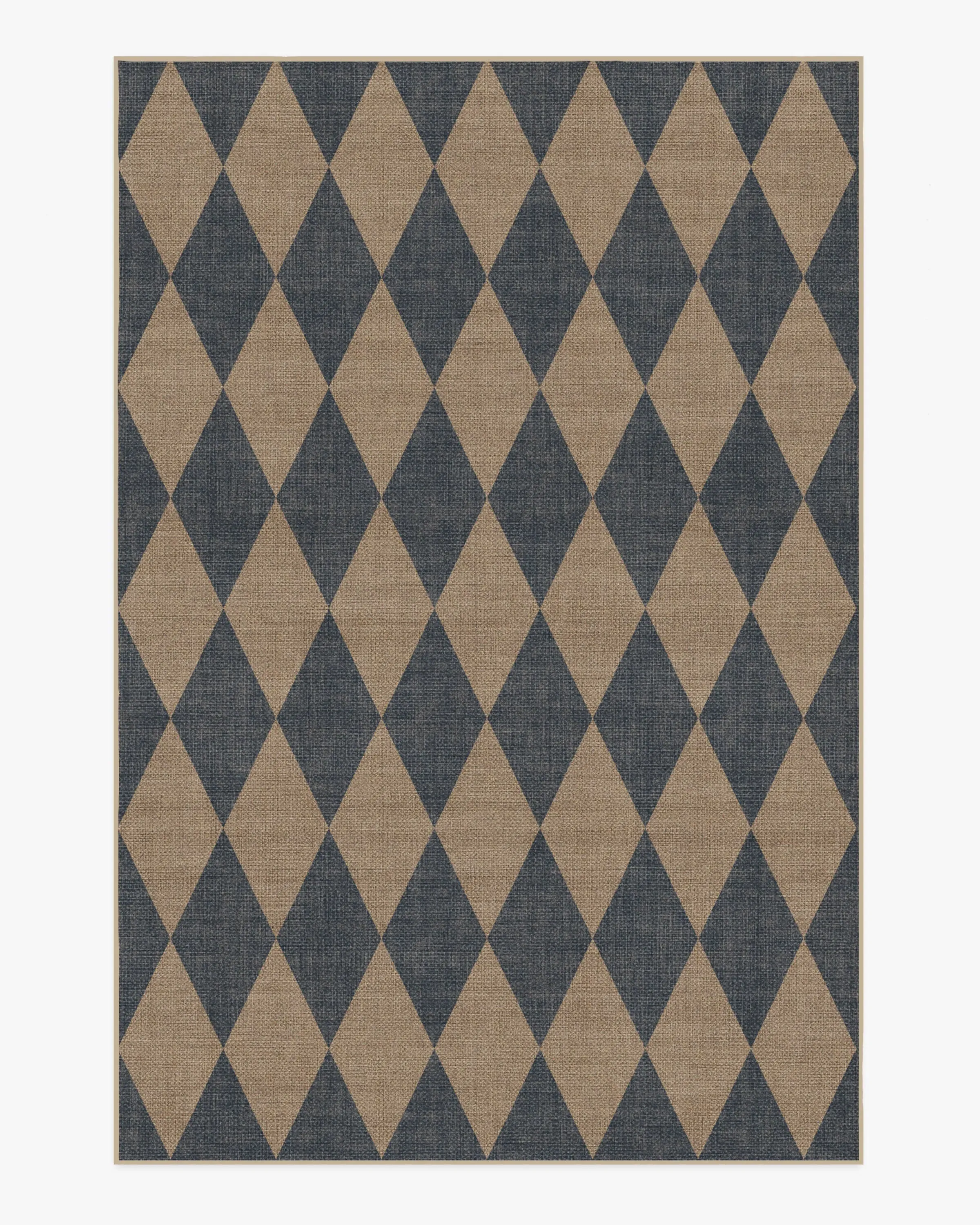 Large Area Rug Machine Washable - Navy, Polyester