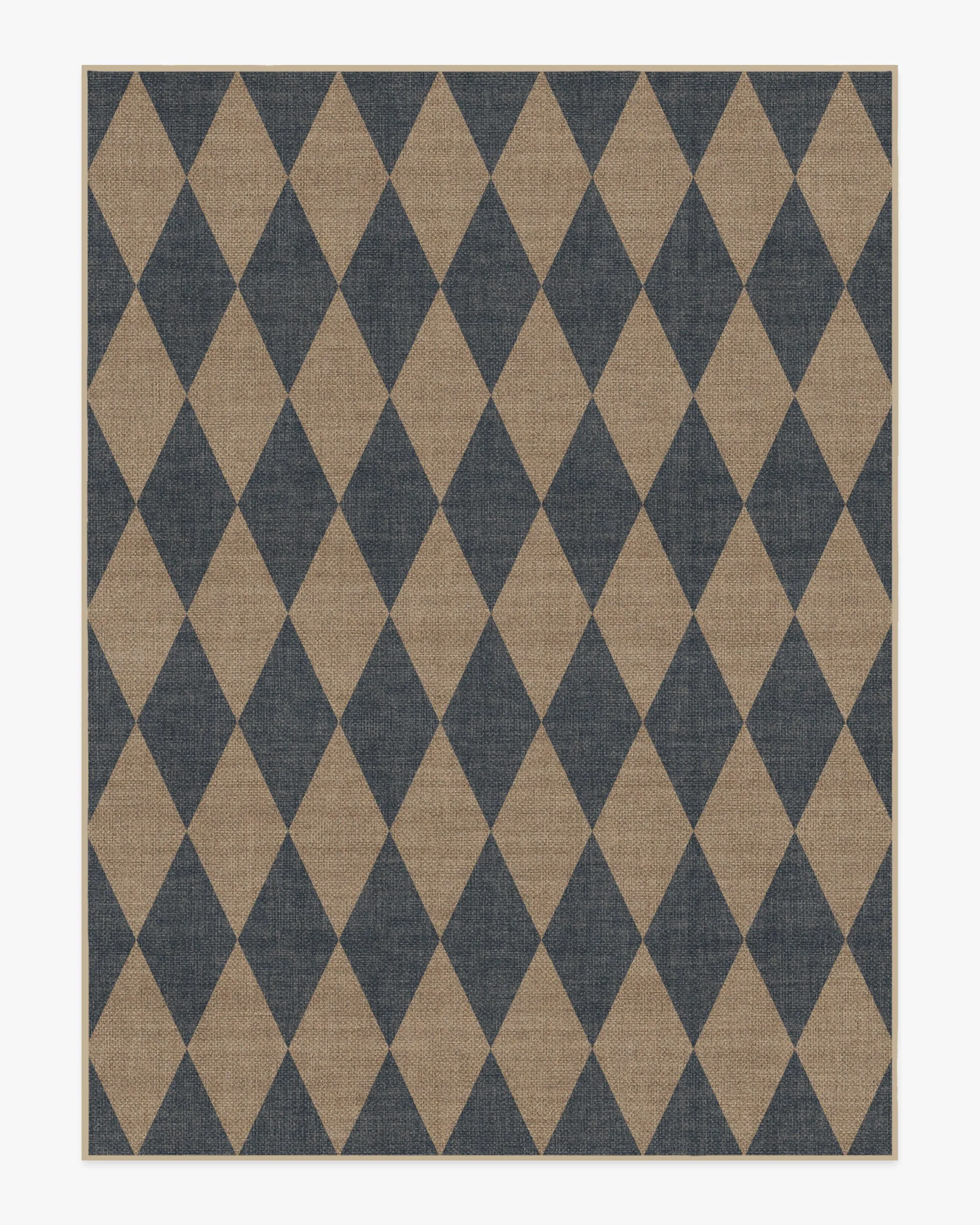 Large Area Rug Machine Washable - Navy, Polyester