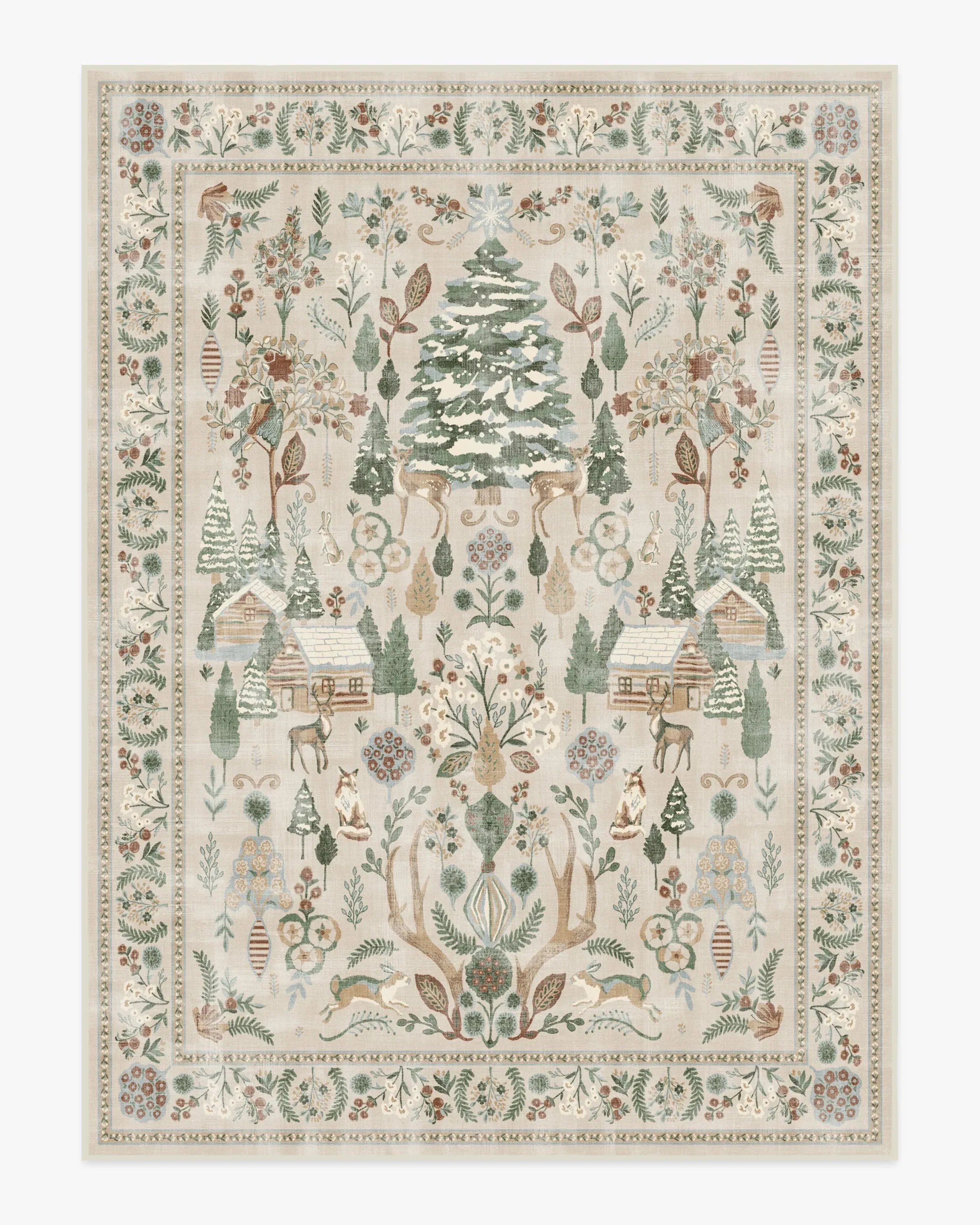 Large Area Rug Machine Washable - Neutral