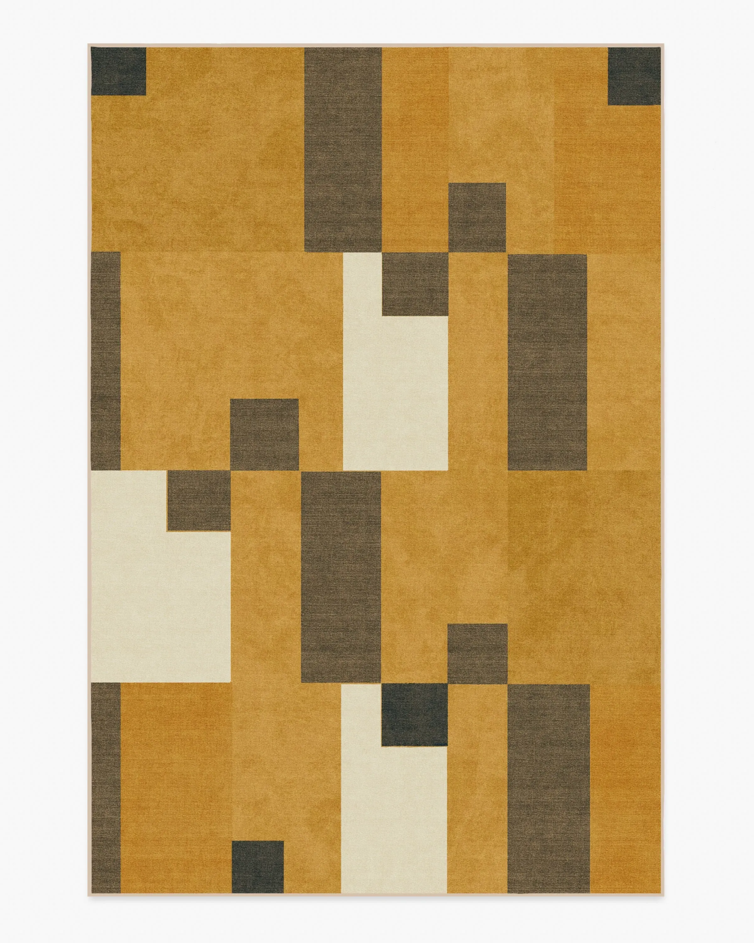 Large Area Rug Machine Washable - Ochre