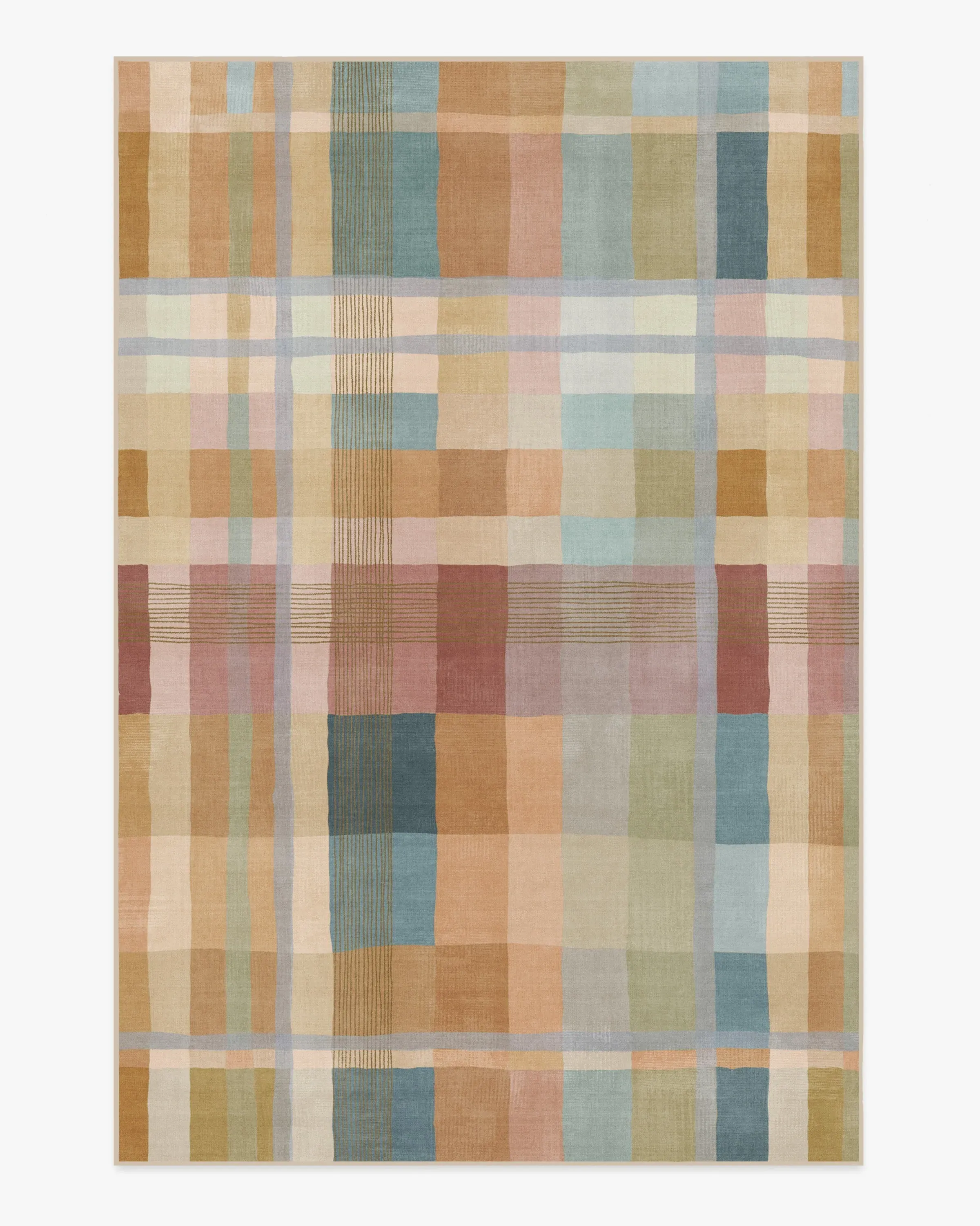 Large Area Rug Machine Washable - Ochre