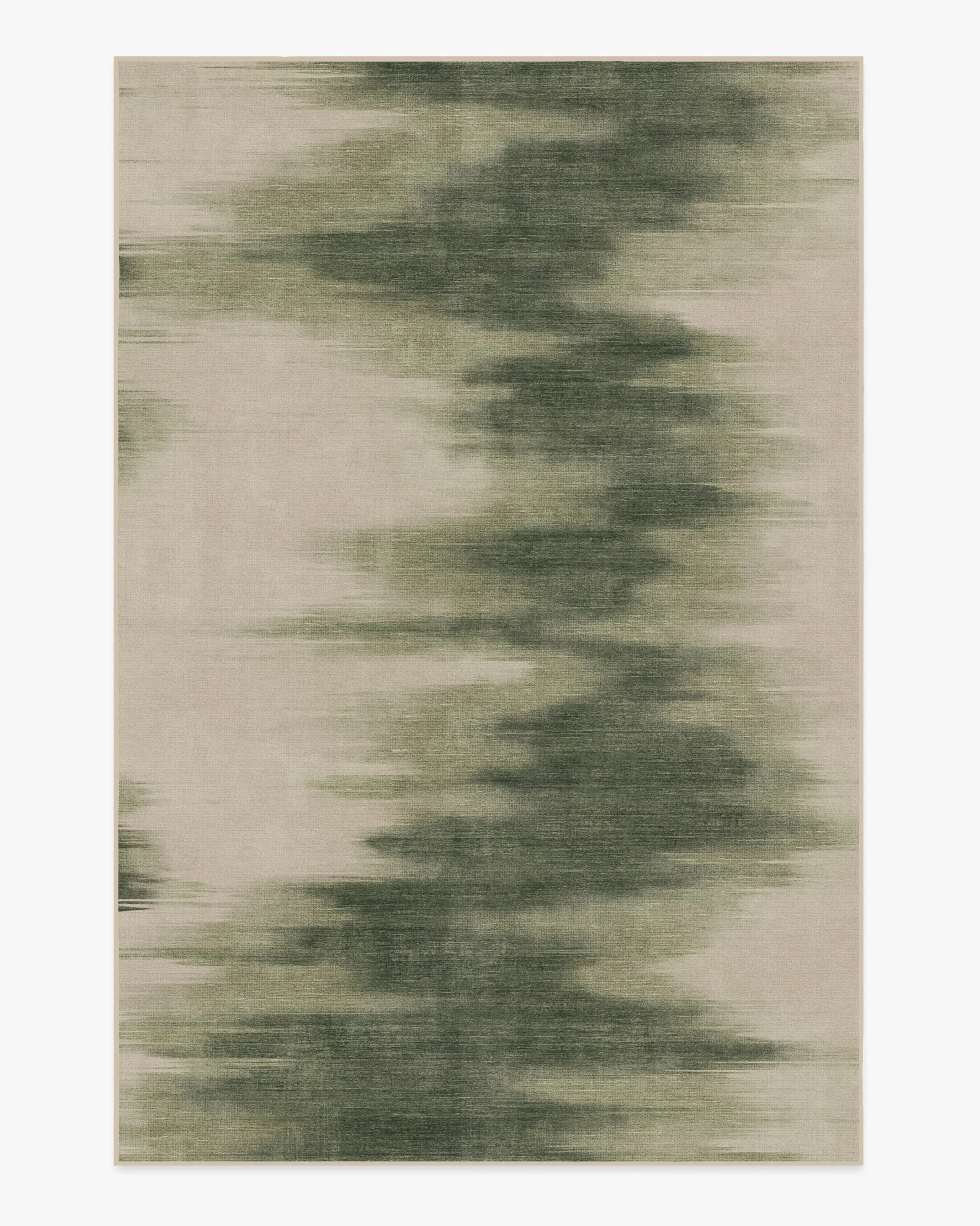 Large Area Rug Machine Washable - Olive Green