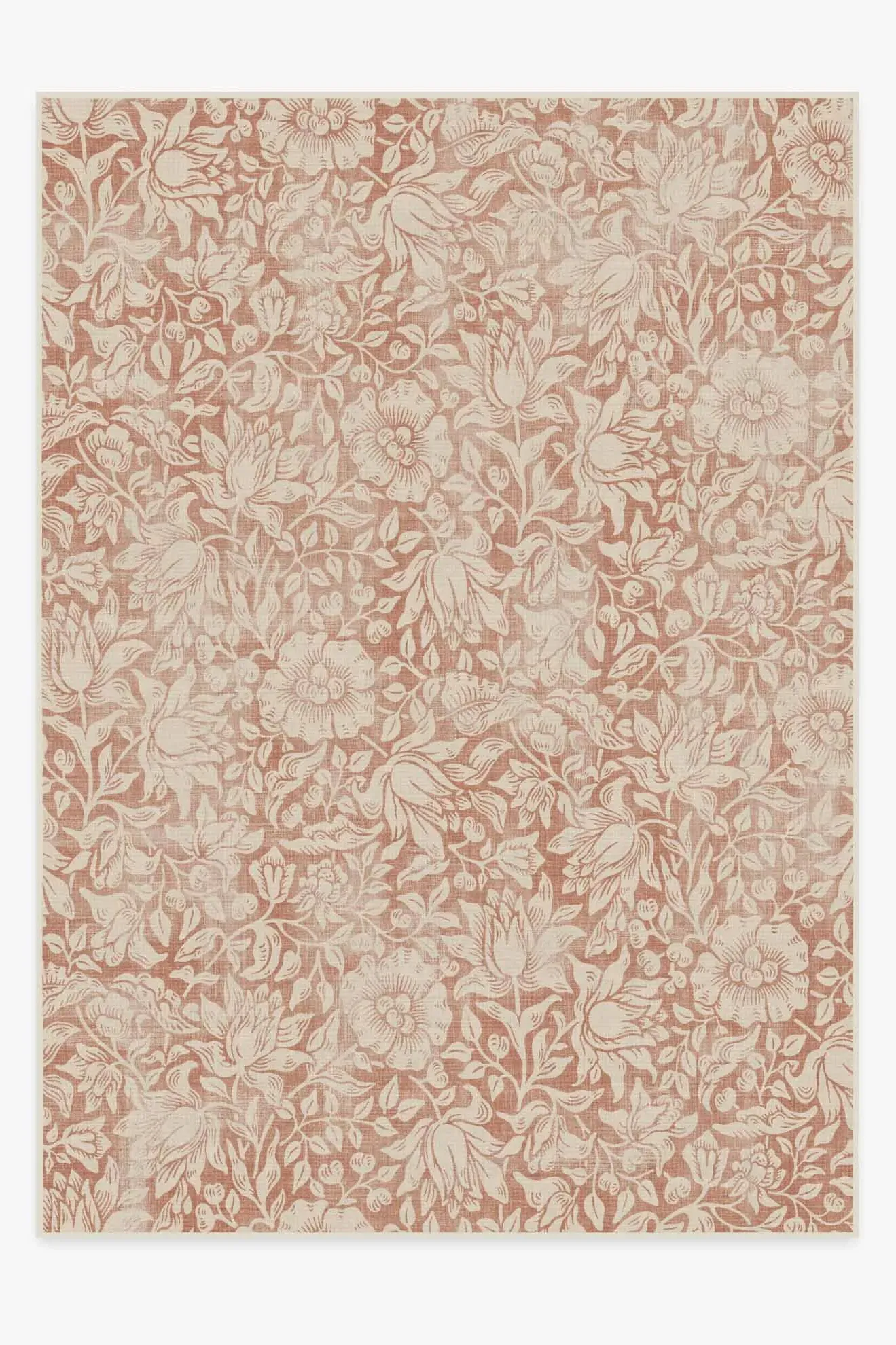 Large Area Rug Machine Washable - Orange