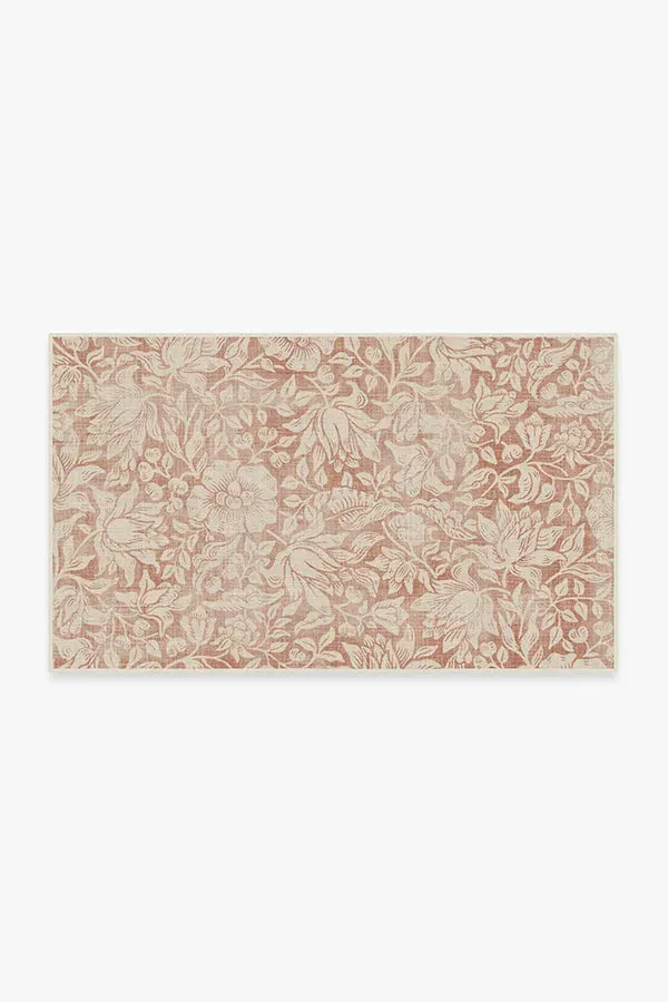 Large Area Rug Machine Washable - Orange
