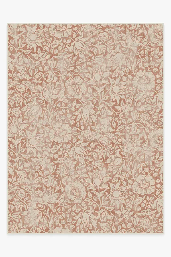Large Area Rug Machine Washable - Orange