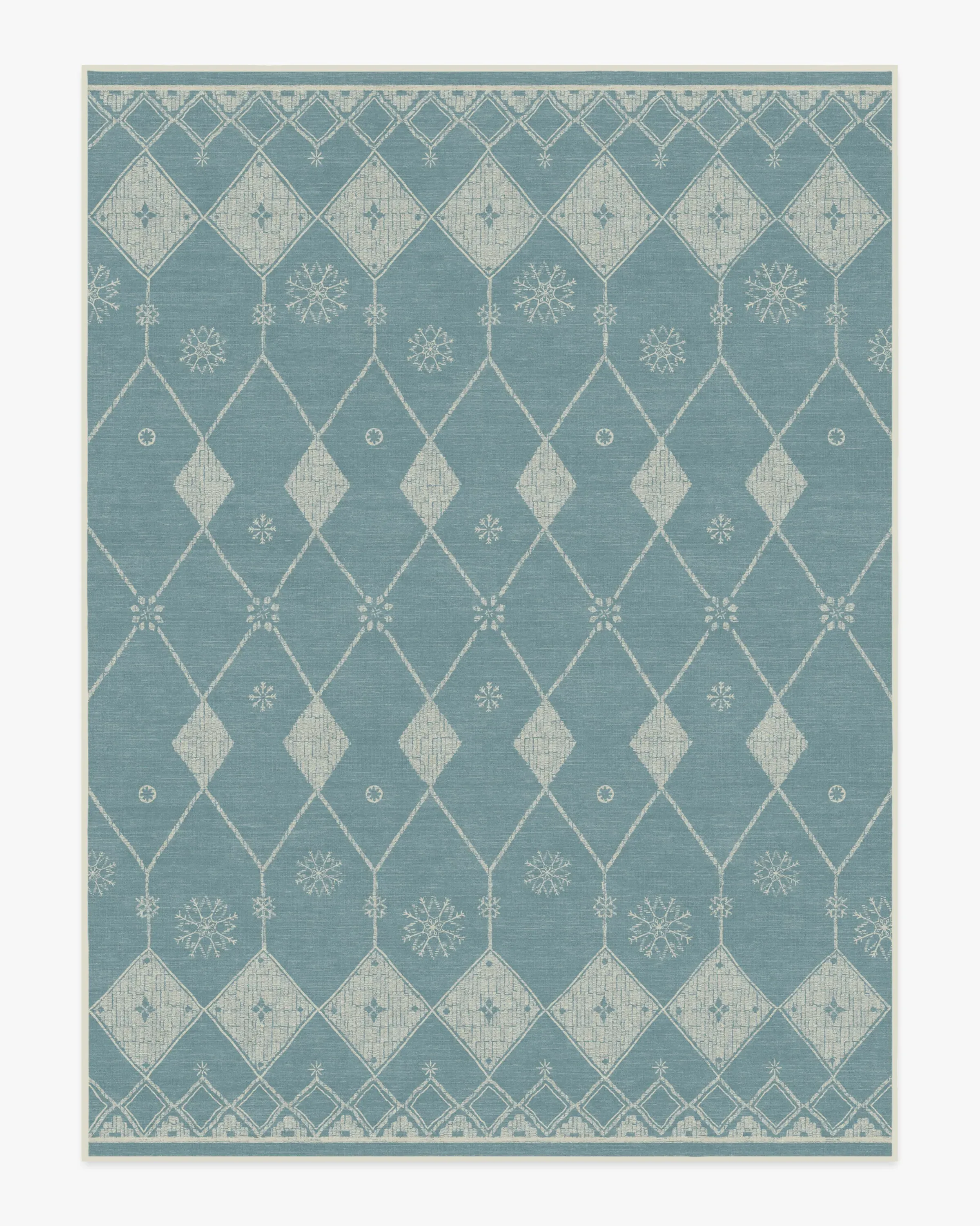 Large Area Rug Machine Washable - Pale Blue