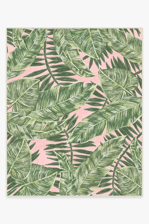 Large Area Rug Machine Washable - Pink