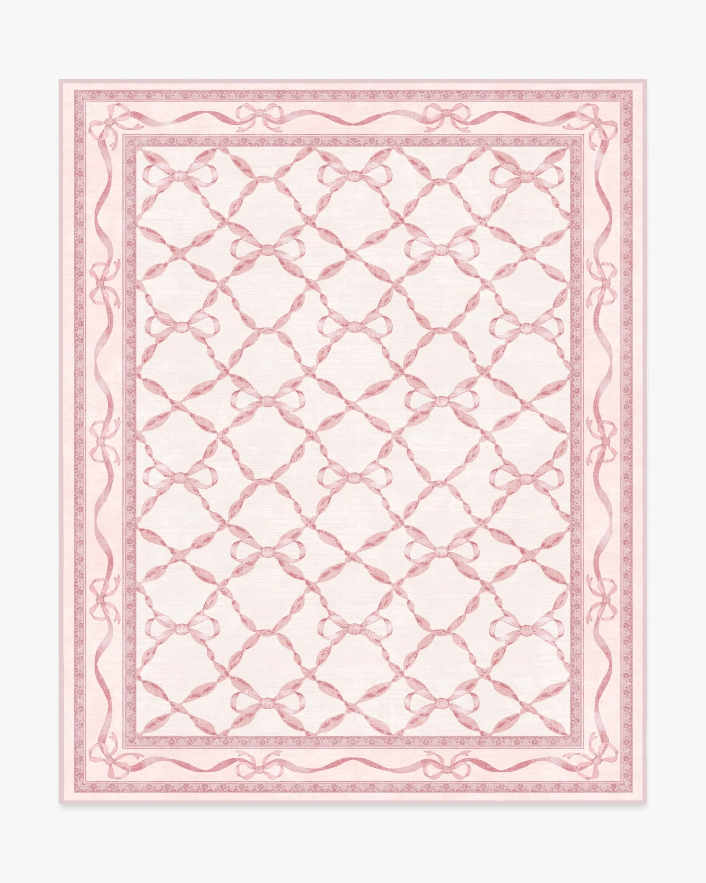 Large Area Rug Machine Washable - Pink