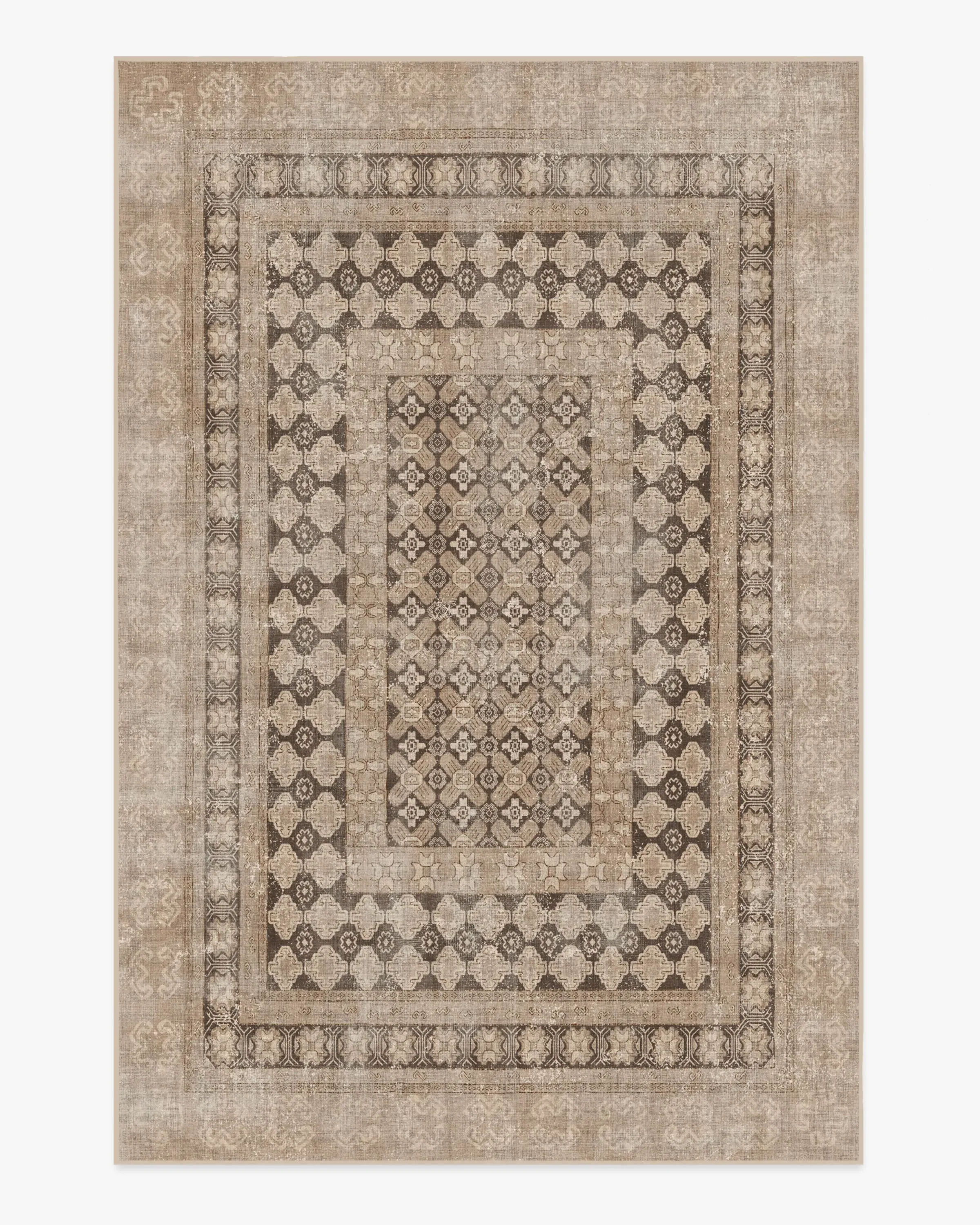 Large Area Rug Machine Washable - Rose Gold