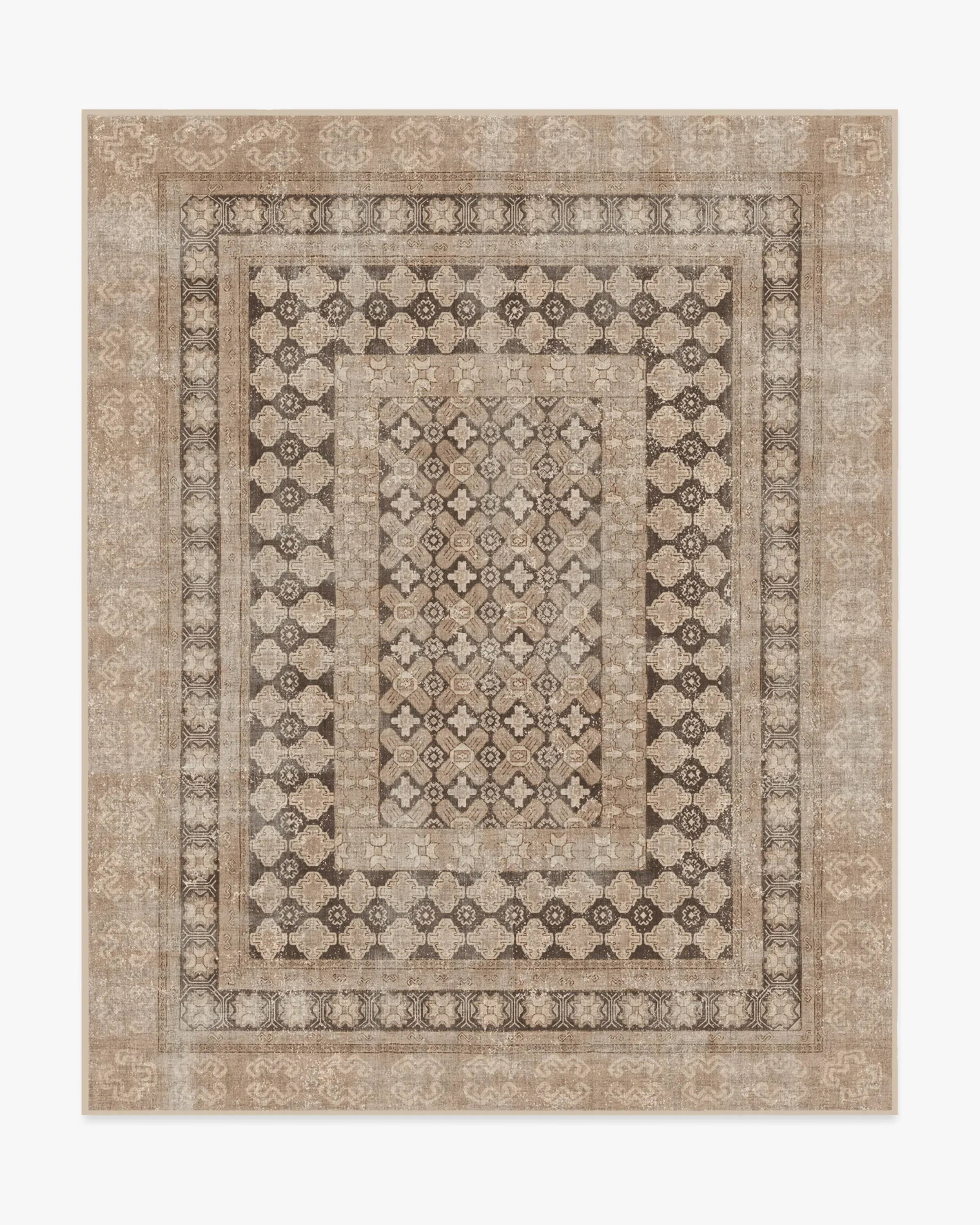 Large Area Rug Machine Washable - Rose Gold