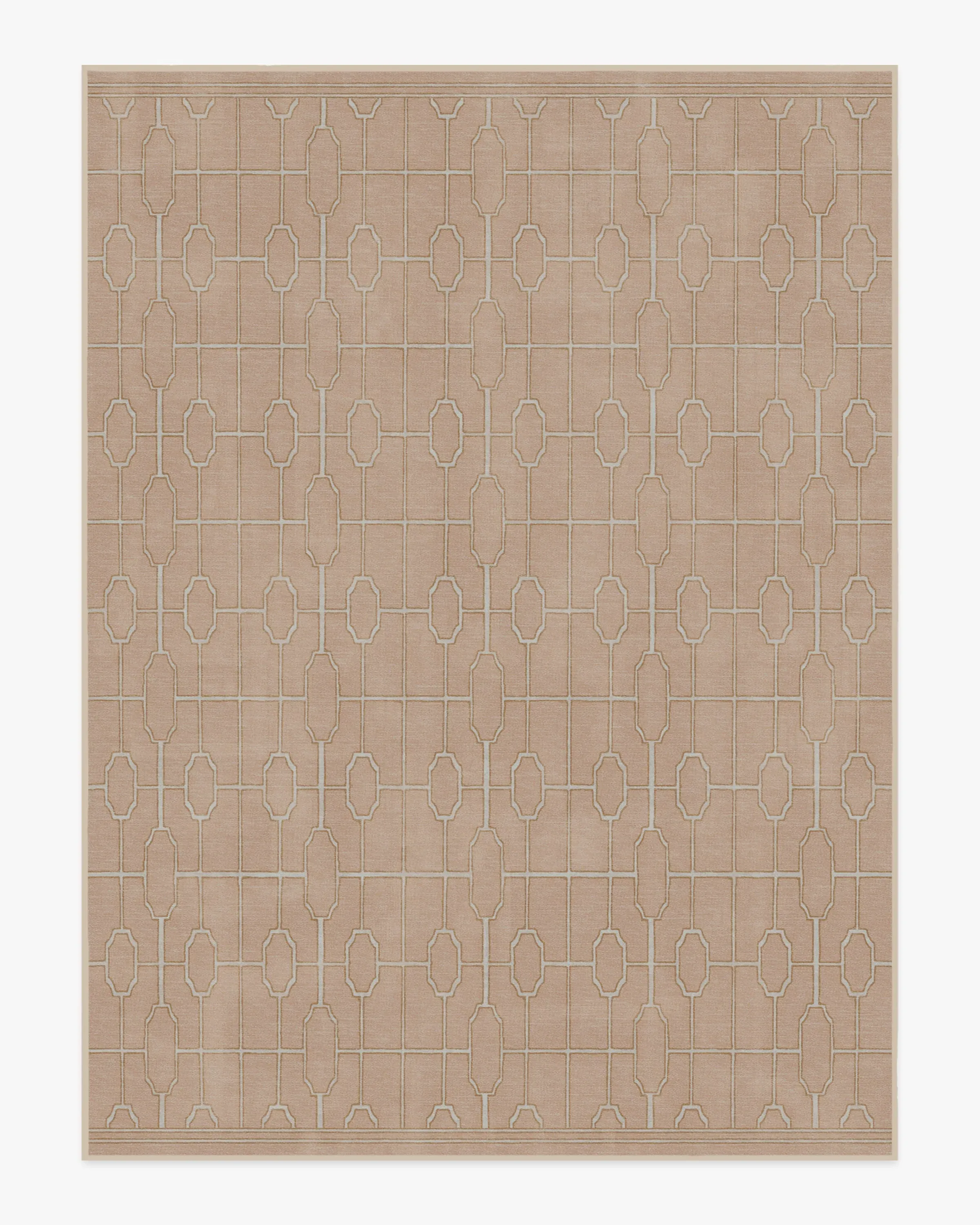 Large Area Rug Machine Washable - Rose Gold