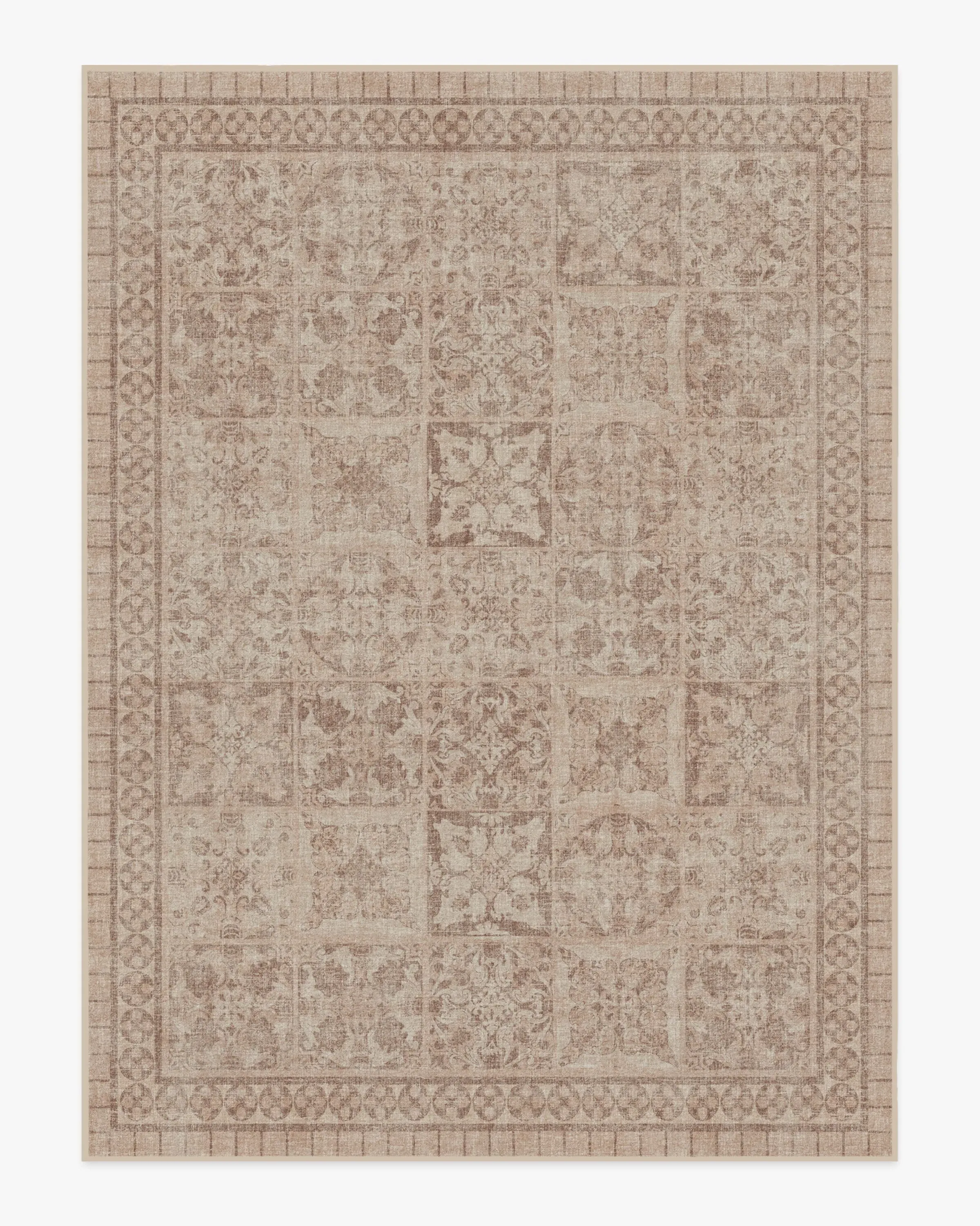 Large Area Rug Machine Washable - Rose Gold