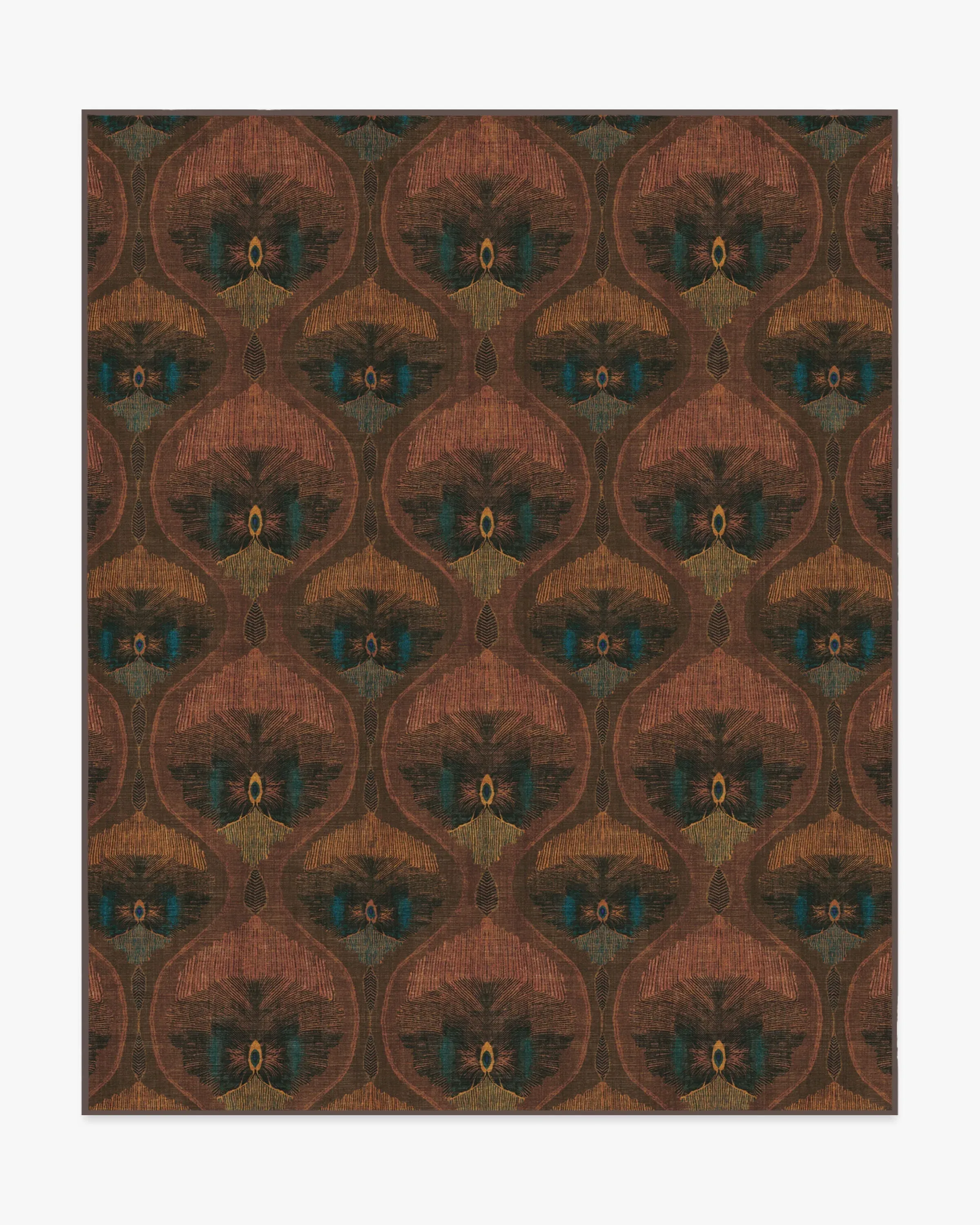 Large Area Rug Machine Washable - Rosewood