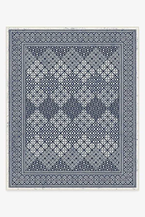 Large Area Rug Machine Washable - Royal Blue