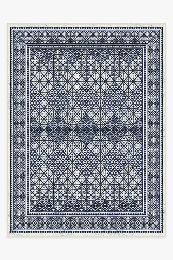 Large Area Rug Machine Washable - Royal Blue