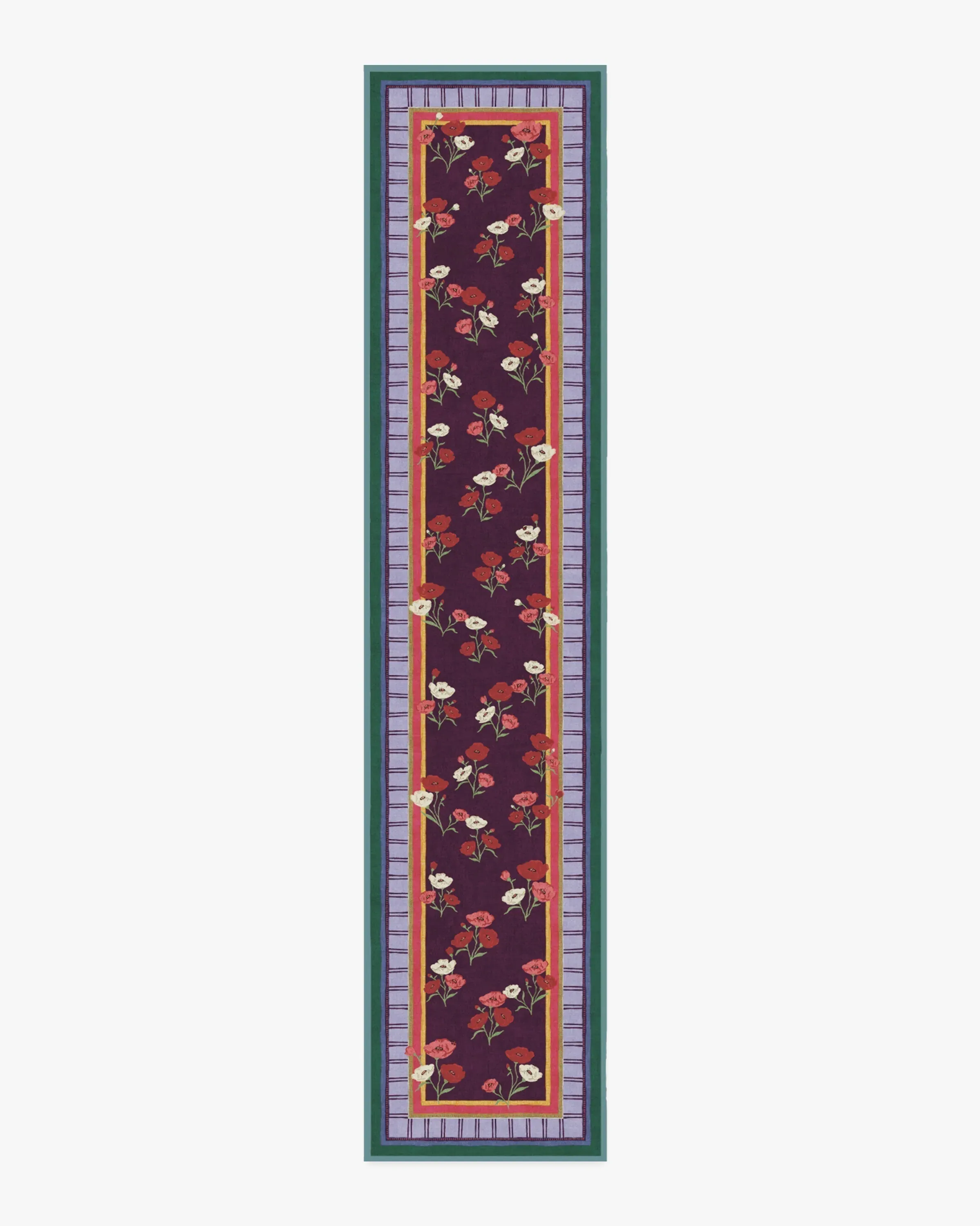 Large Area Rug Machine Washable - Royal Plum