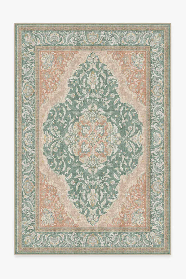 Large Area Rug Machine Washable - Sage