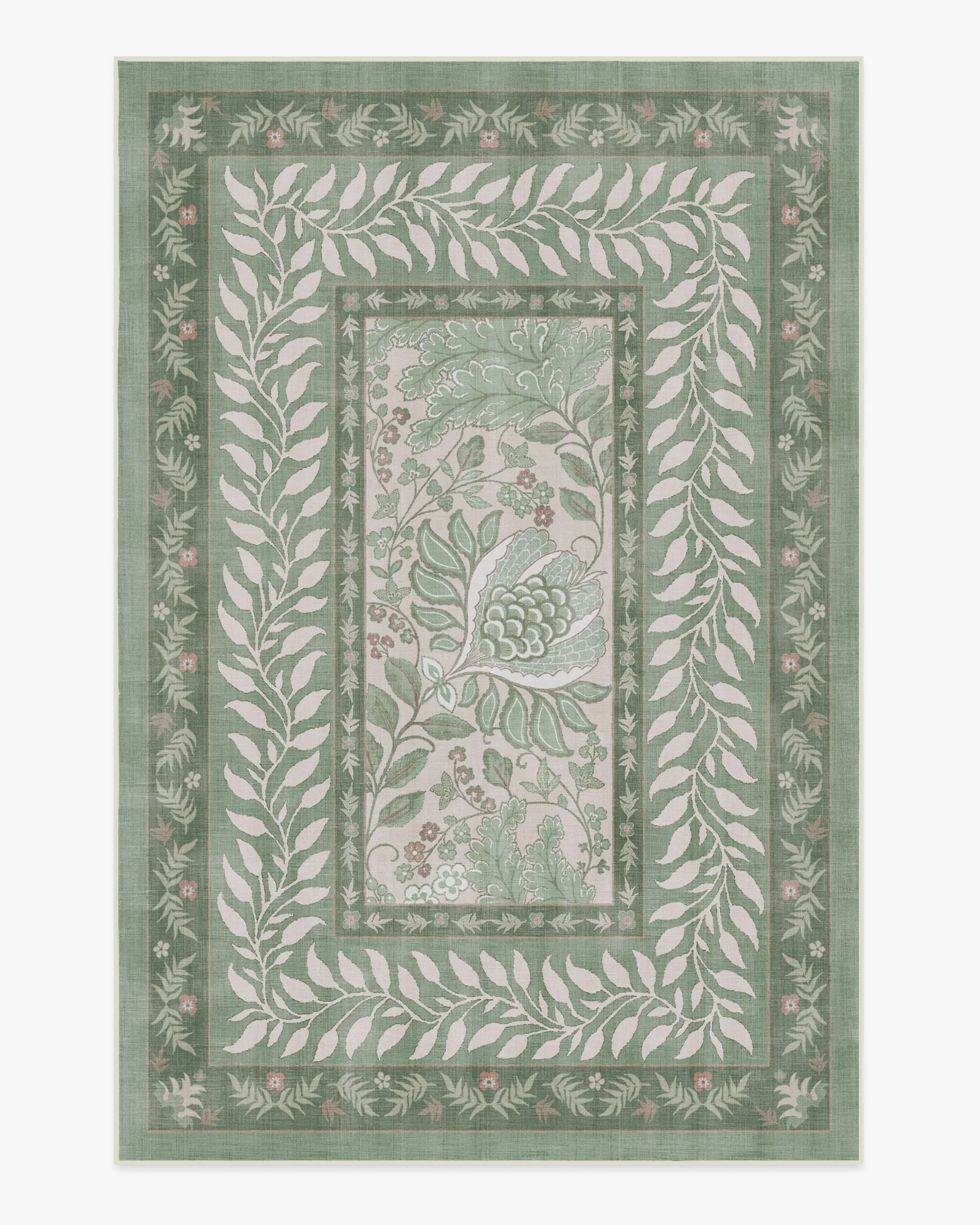 Large Area Rug Machine Washable - Sage