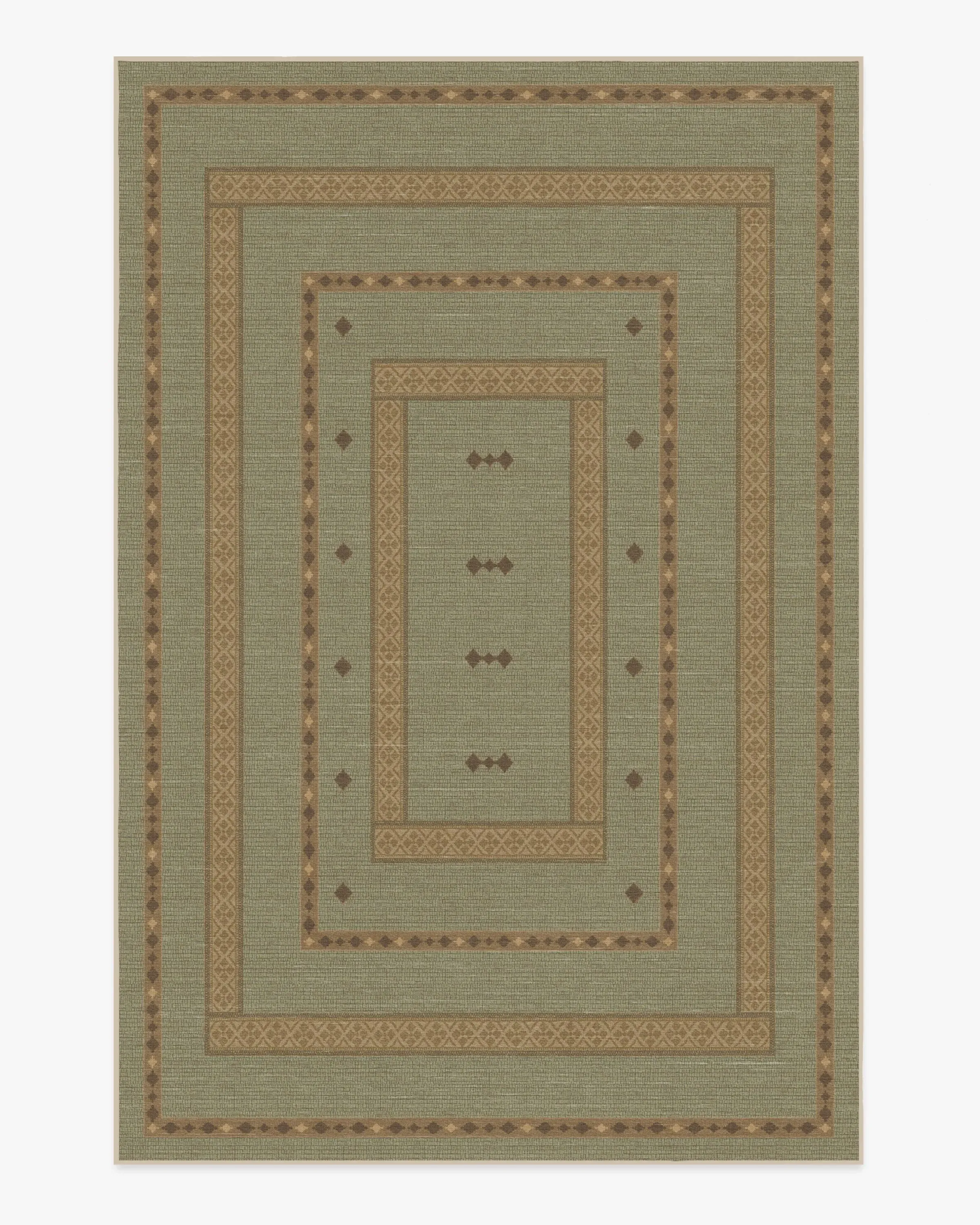 Large Area Rug Machine Washable - Sage Green
