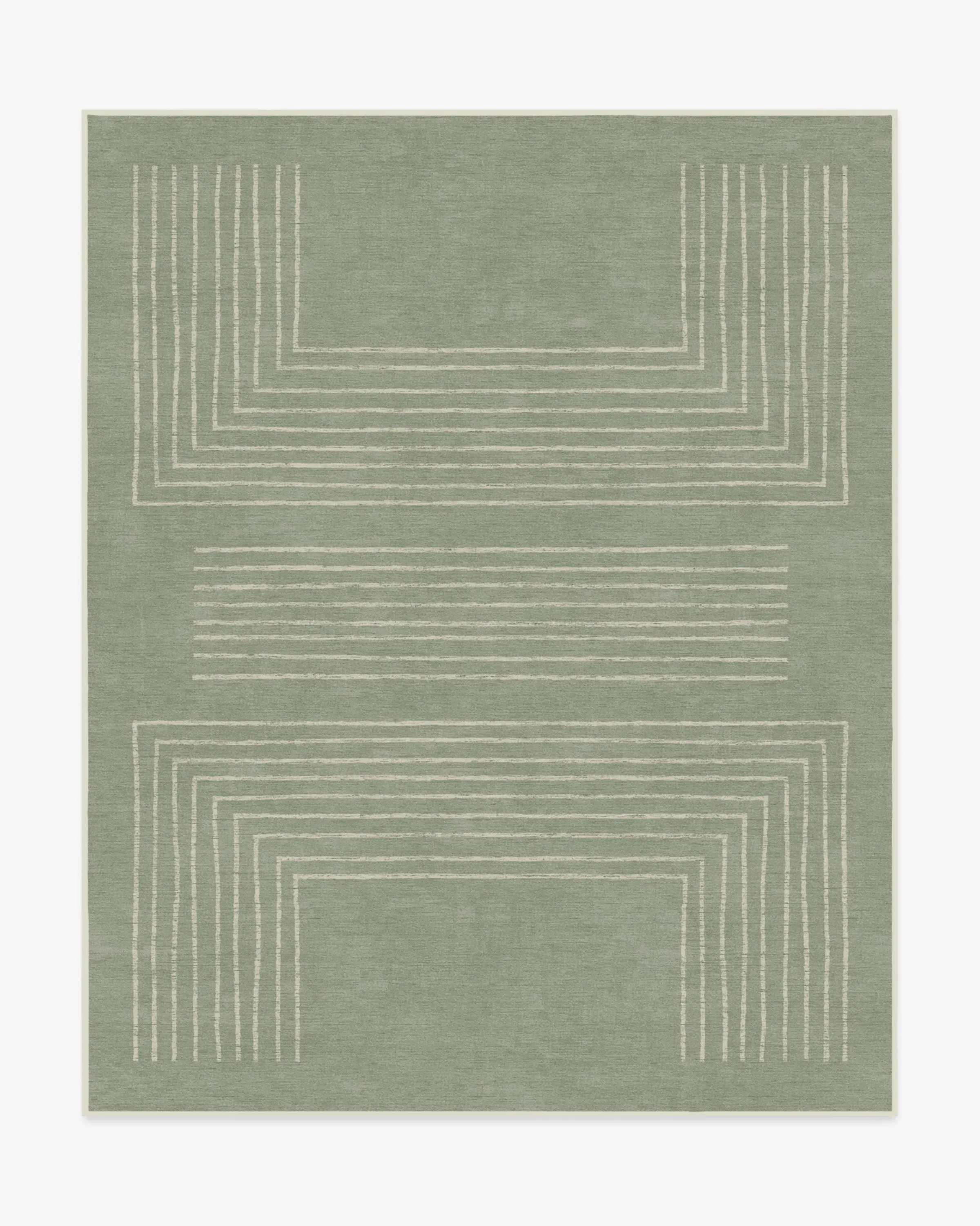 Large Area Rug Machine Washable - Sage Green
