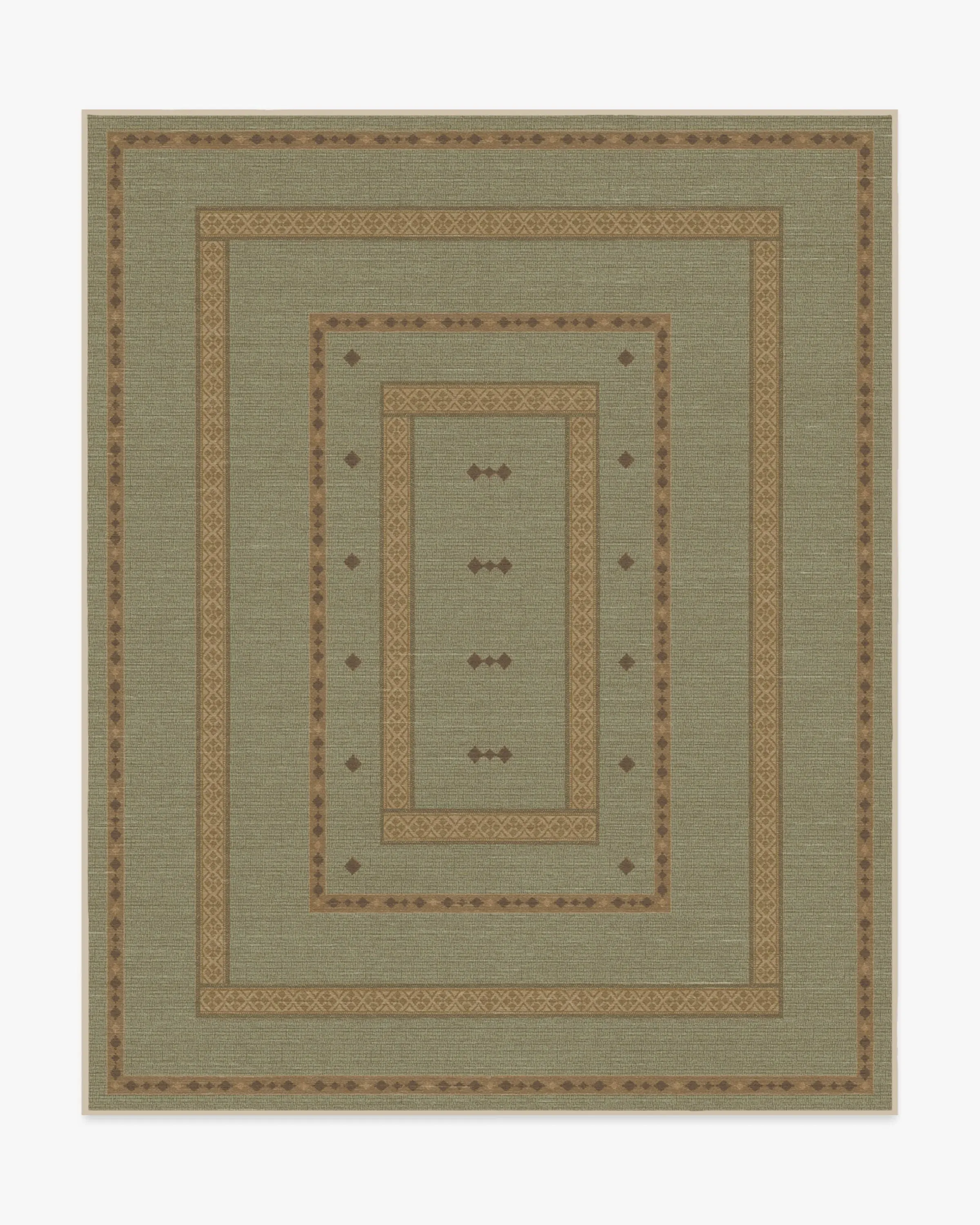 Large Area Rug Machine Washable - Sage Green