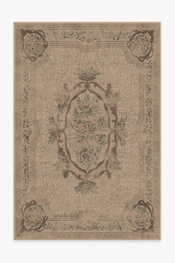 Large Area Rug Machine Washable - Sage, Polyester