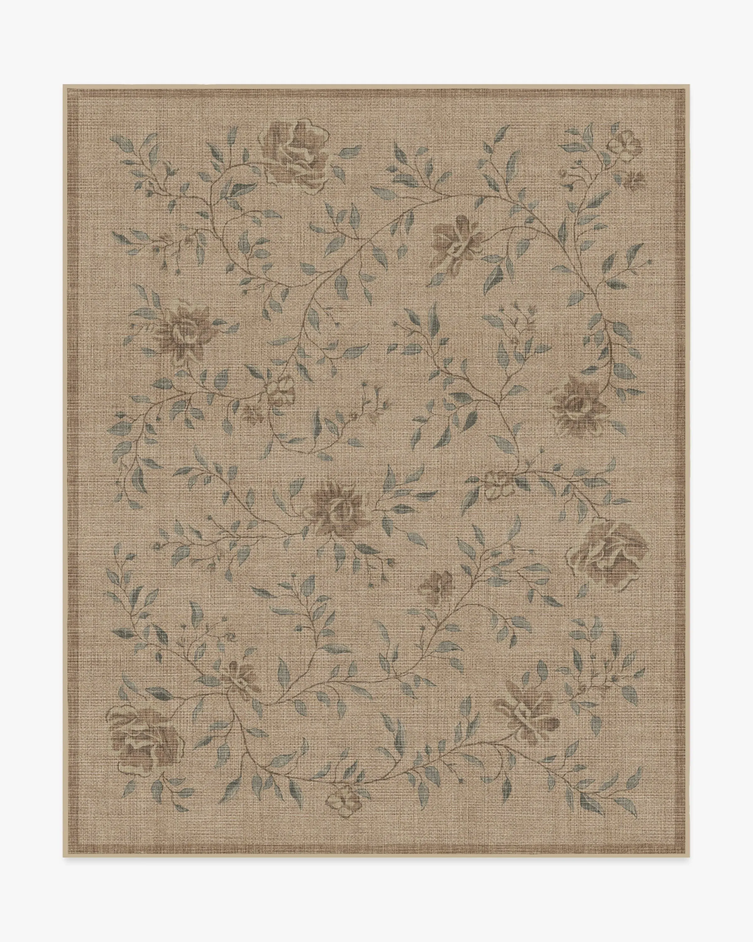 Large Area Rug Machine Washable - Sage, Polyester