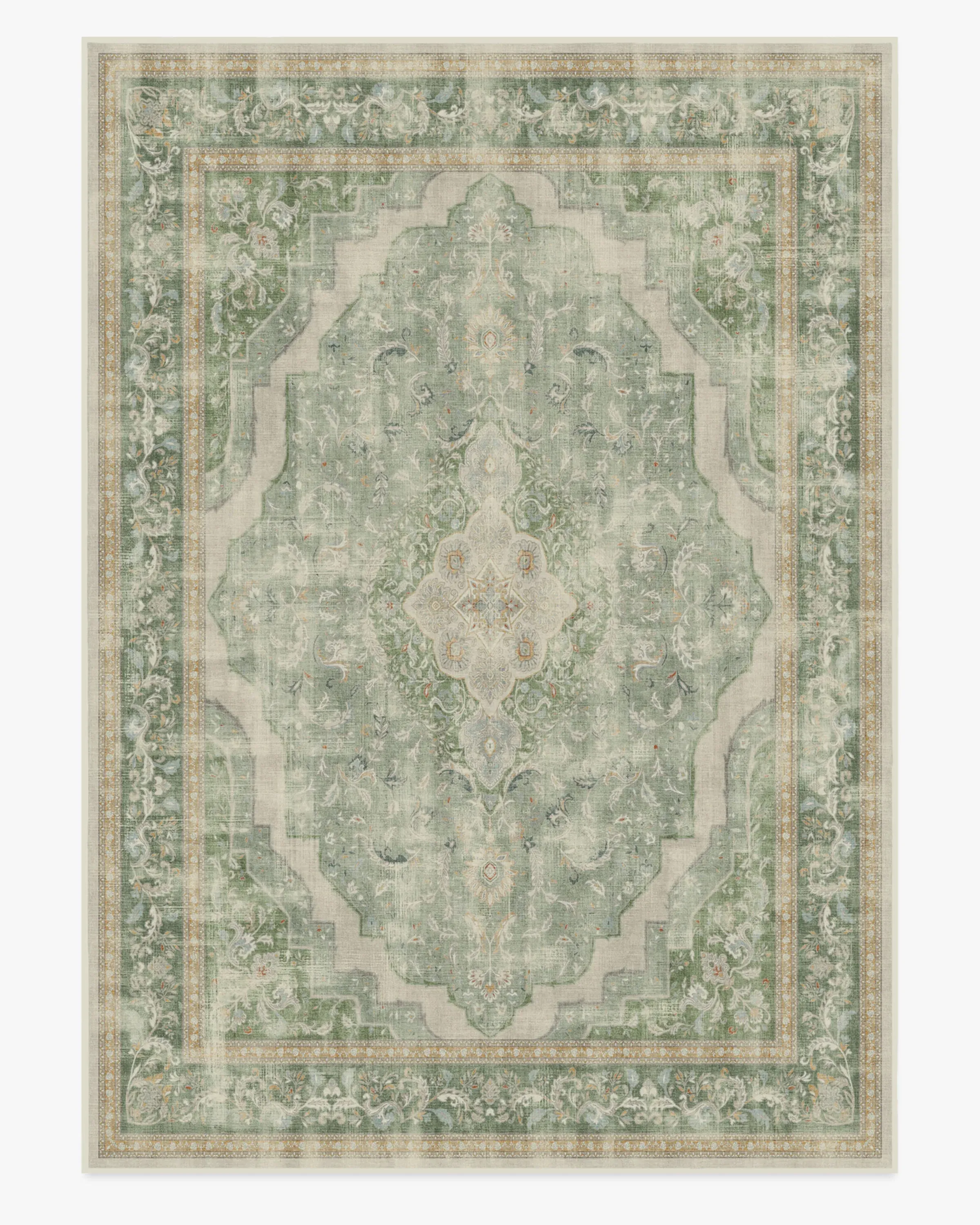 Large Area Rug Machine Washable - Sage
