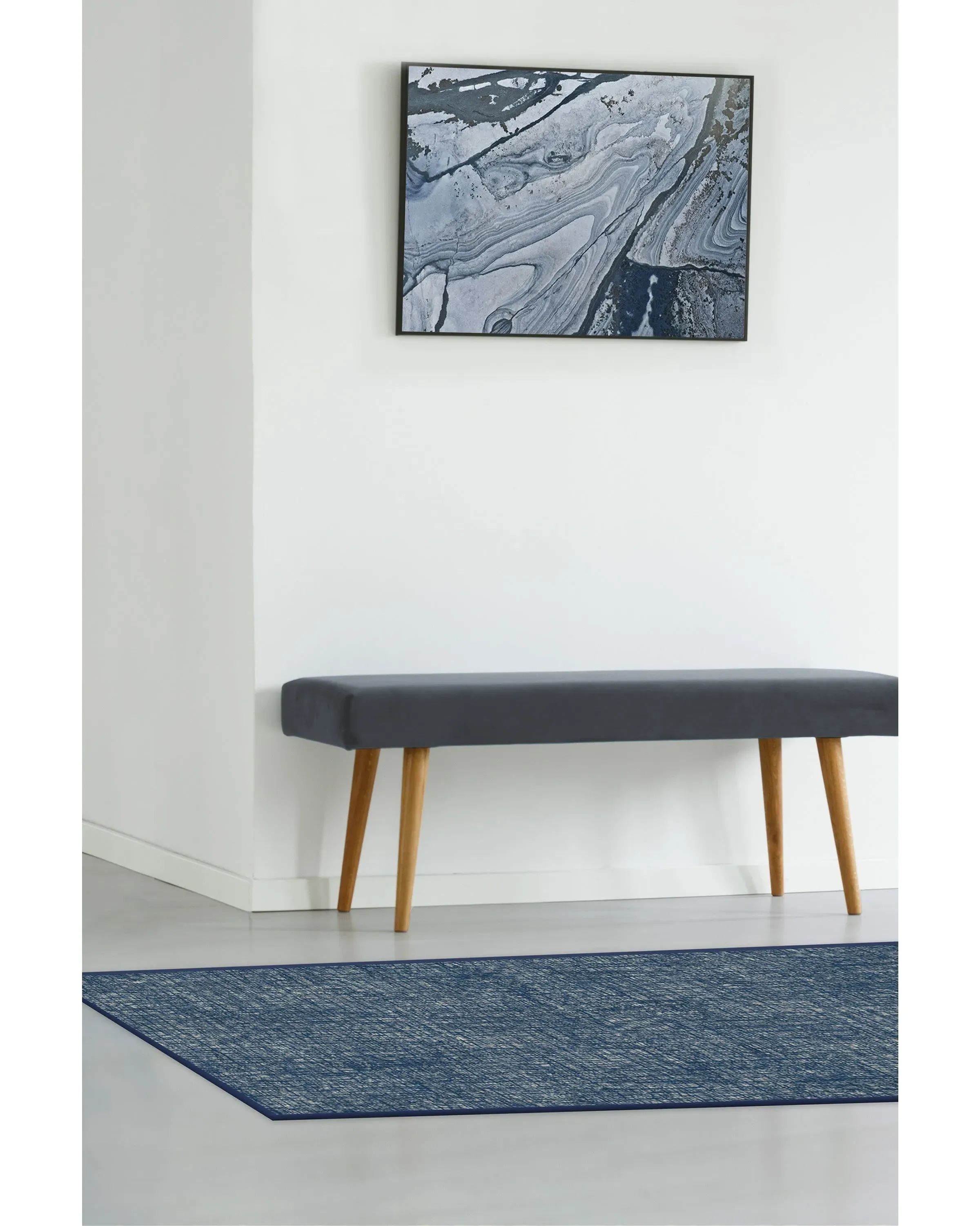 Large Area Rug Machine Washable - Sapphire