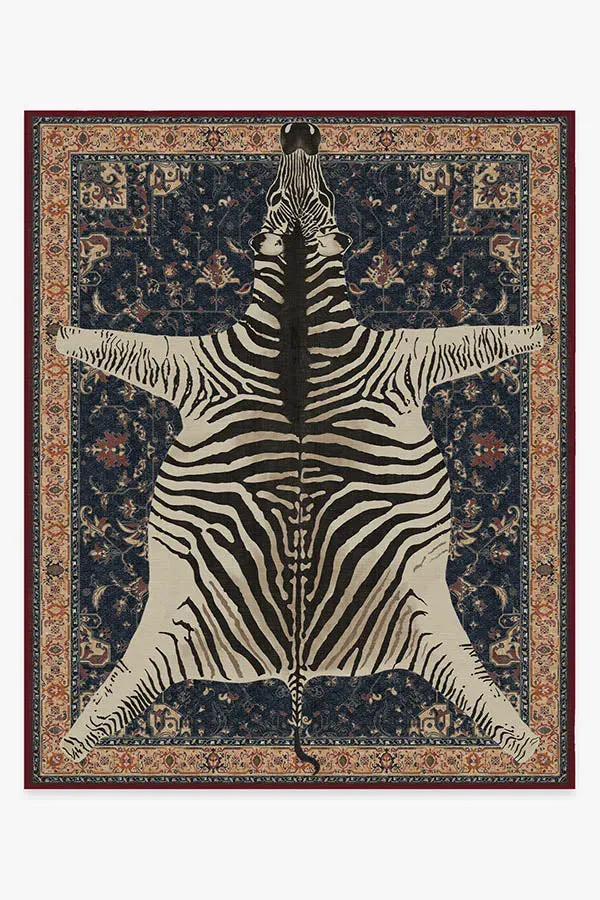 Large Area Rug Machine Washable - Sapphire