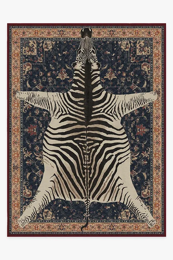 Large Area Rug Machine Washable - Sapphire