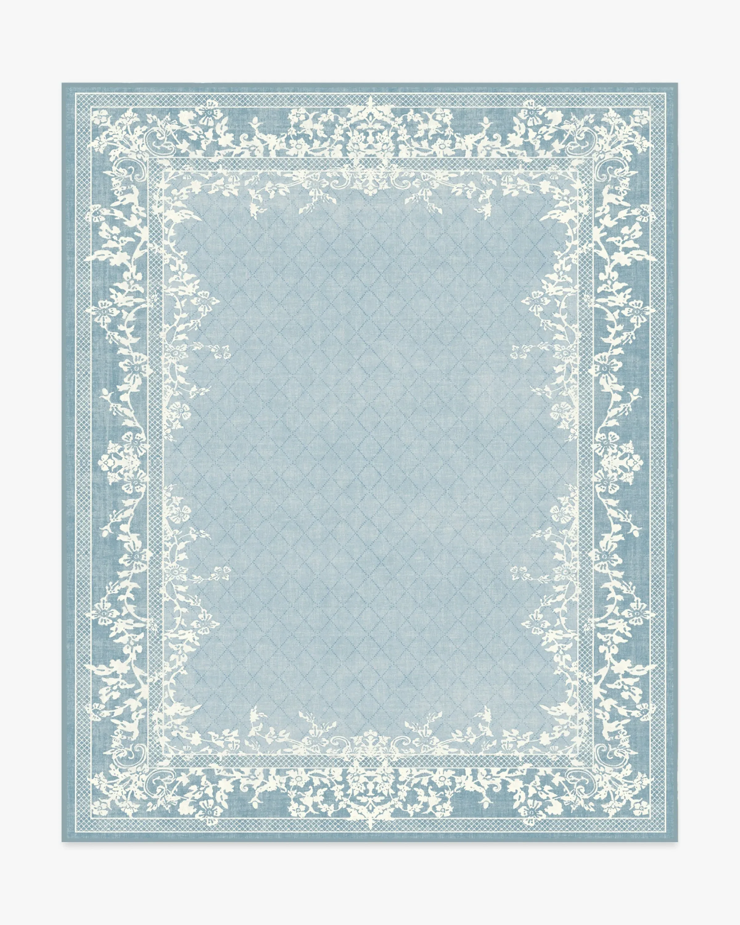 Large Area Rug Machine Washable - Slate Blue