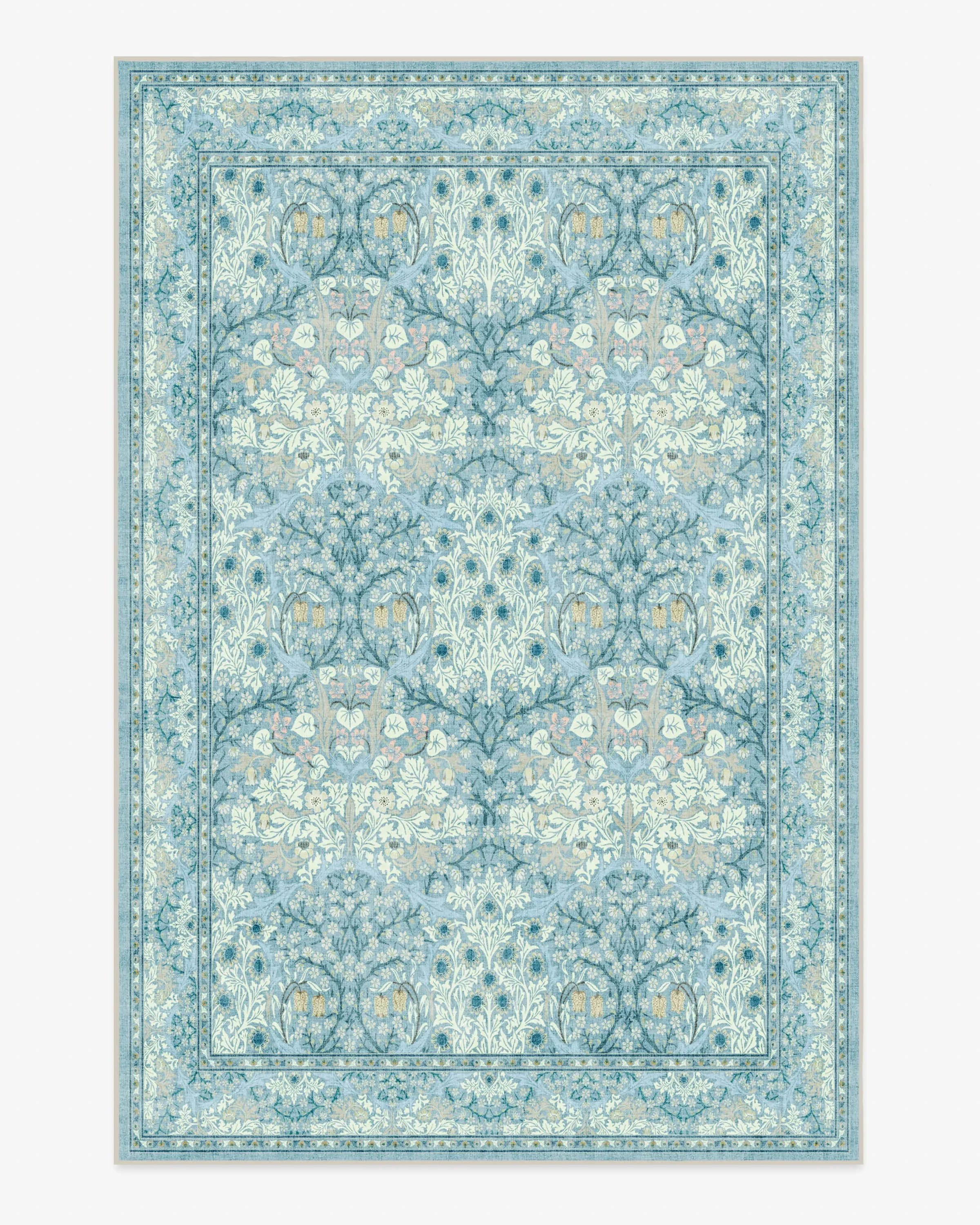 Large Area Rug Machine Washable - Slate Blue