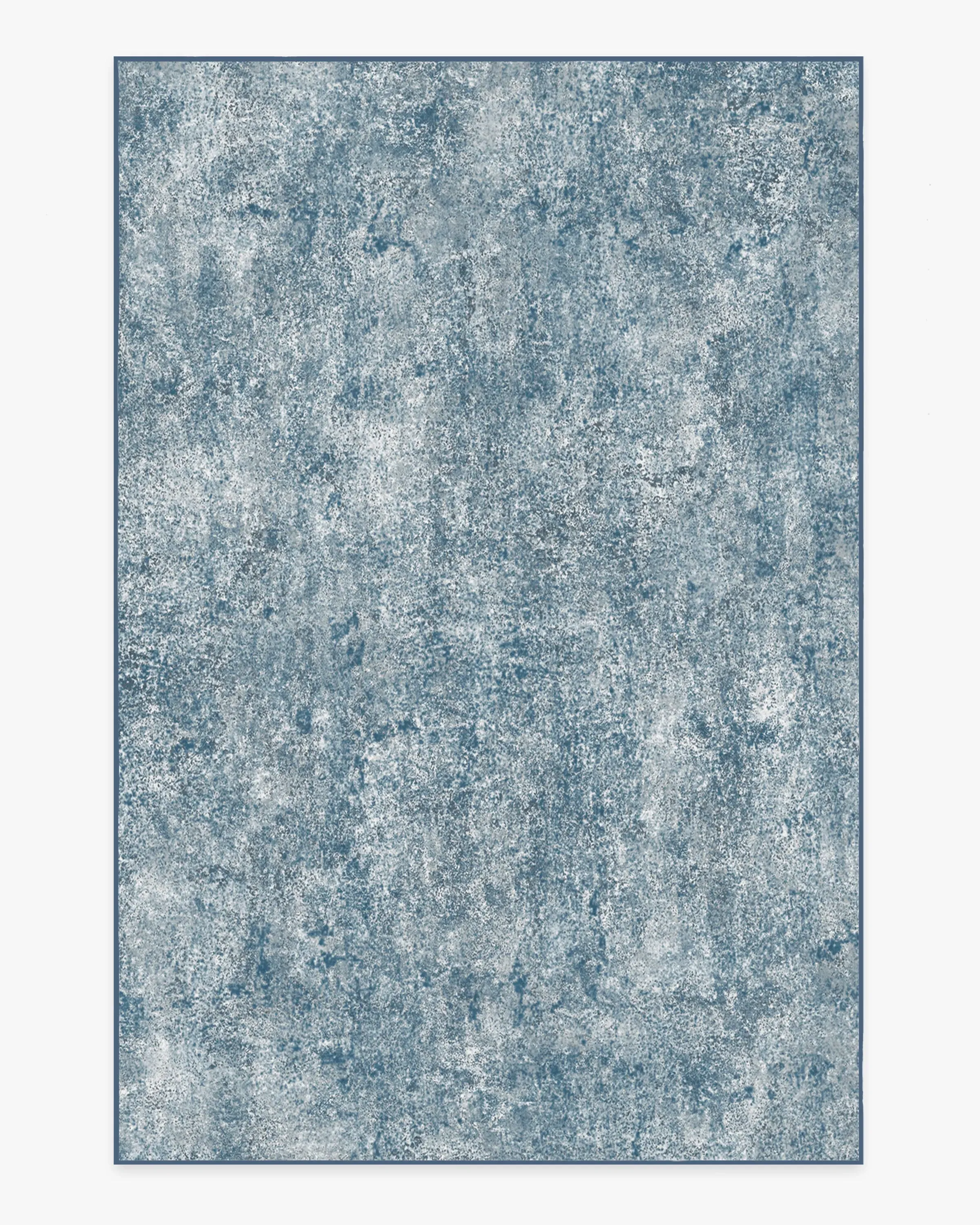 Large Area Rug Machine Washable - Slate Blue