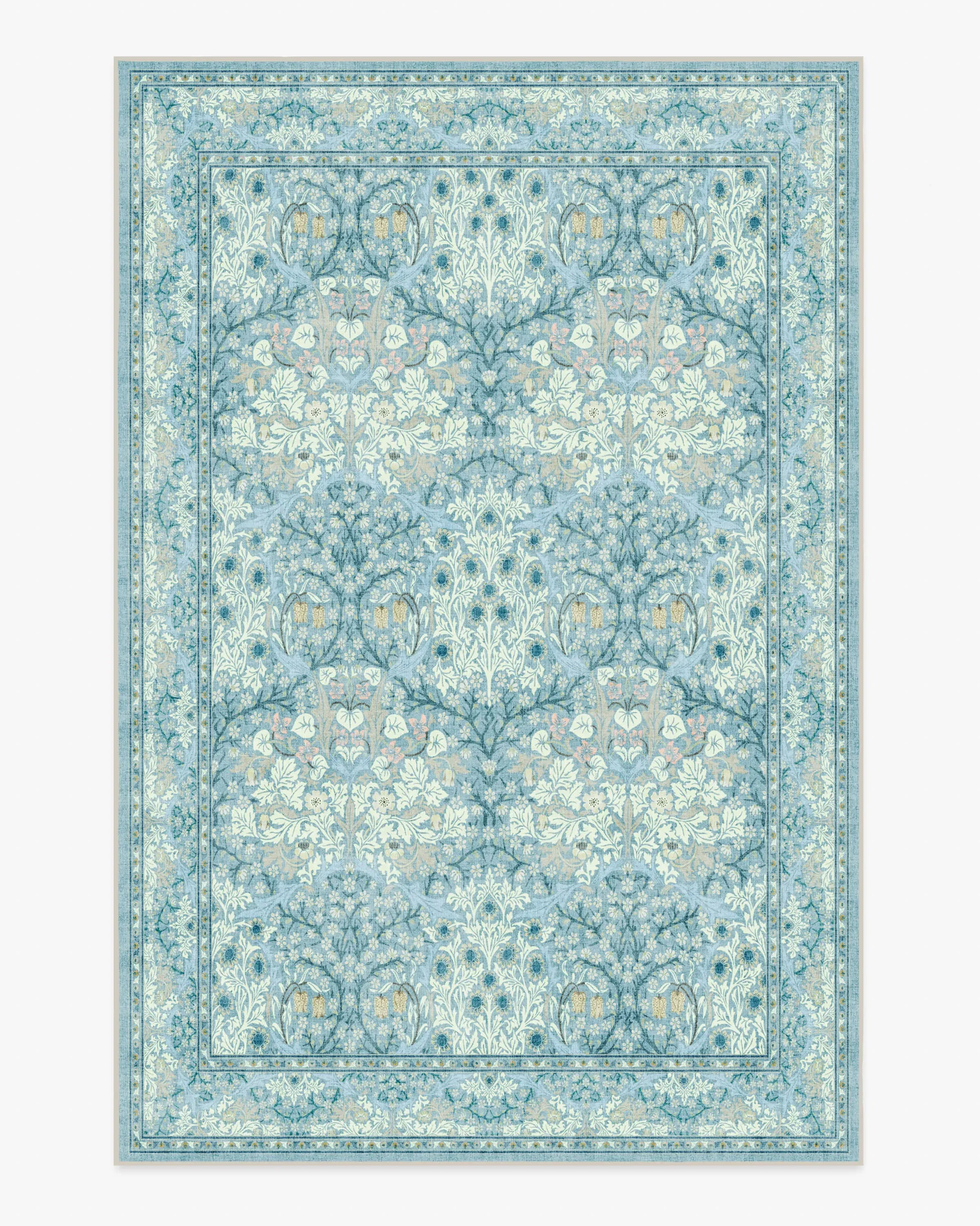 Large Area Rug Machine Washable - Slate Blue