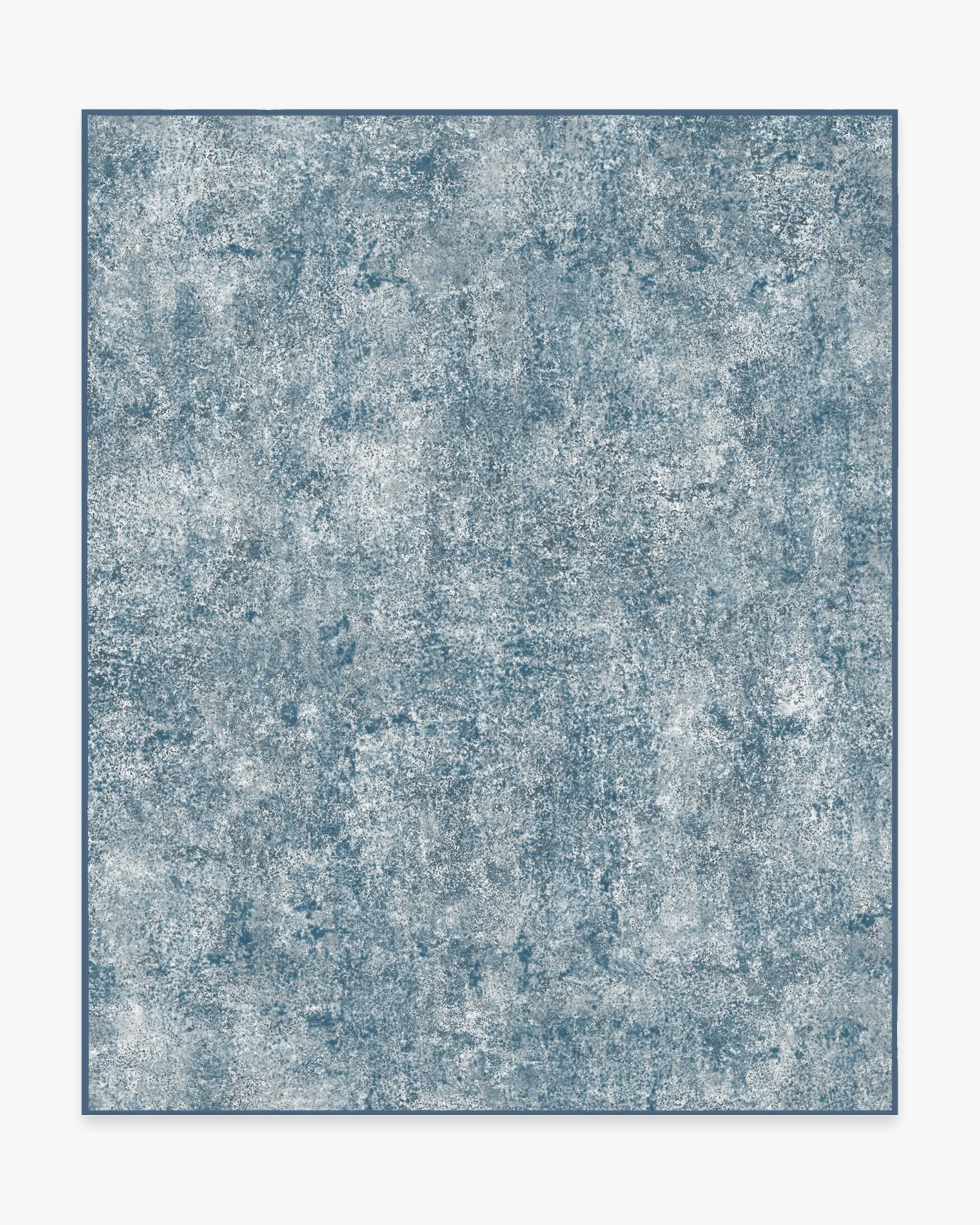 Large Area Rug Machine Washable - Slate Blue