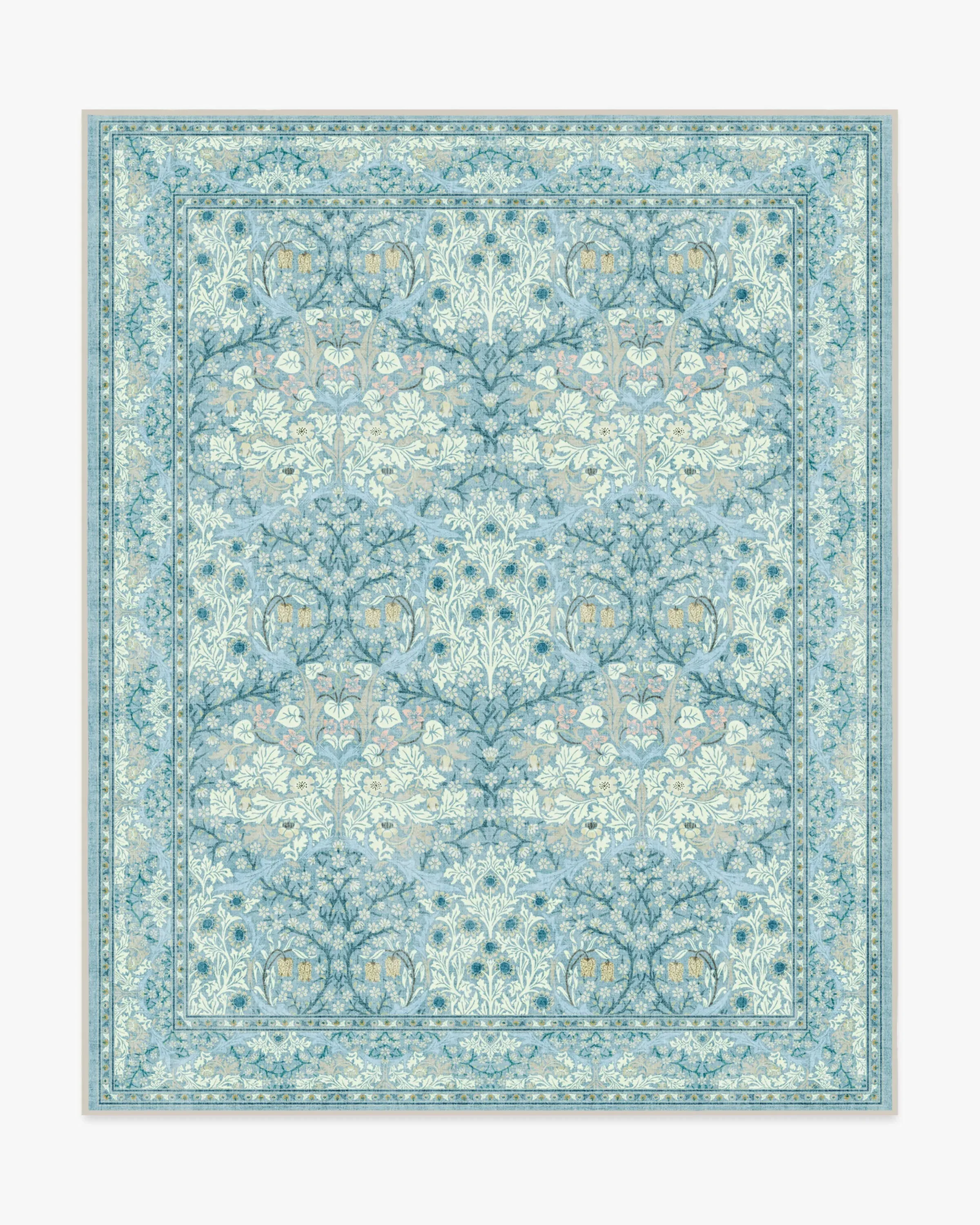 Large Area Rug Machine Washable - Slate Blue