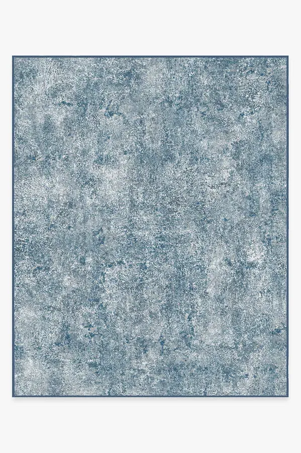 Large Area Rug Machine Washable - Slate Blue