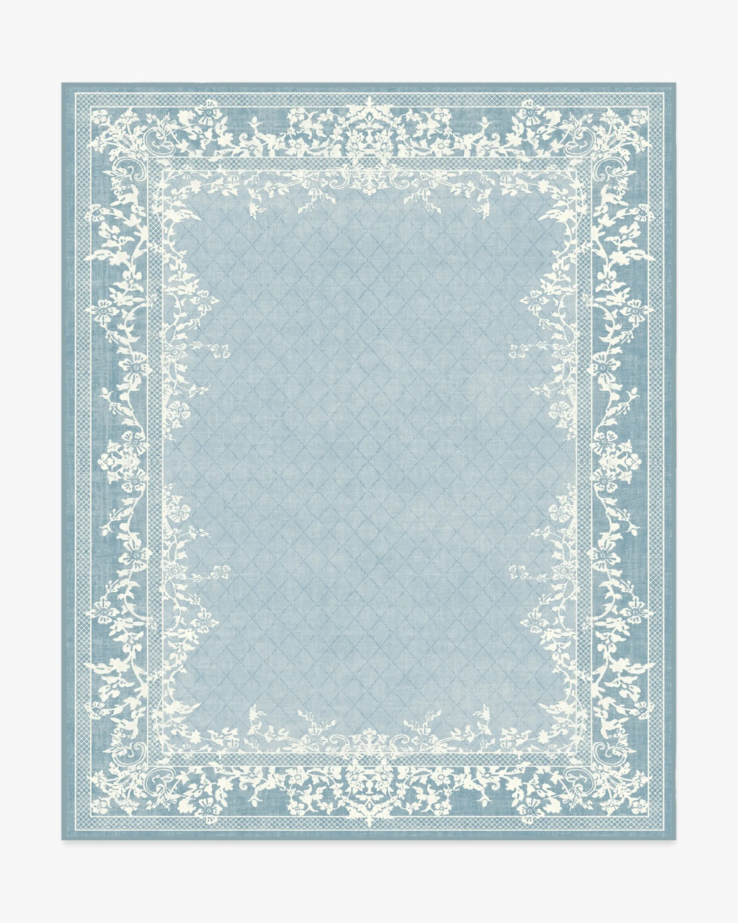 Large Area Rug Machine Washable - Slate Blue