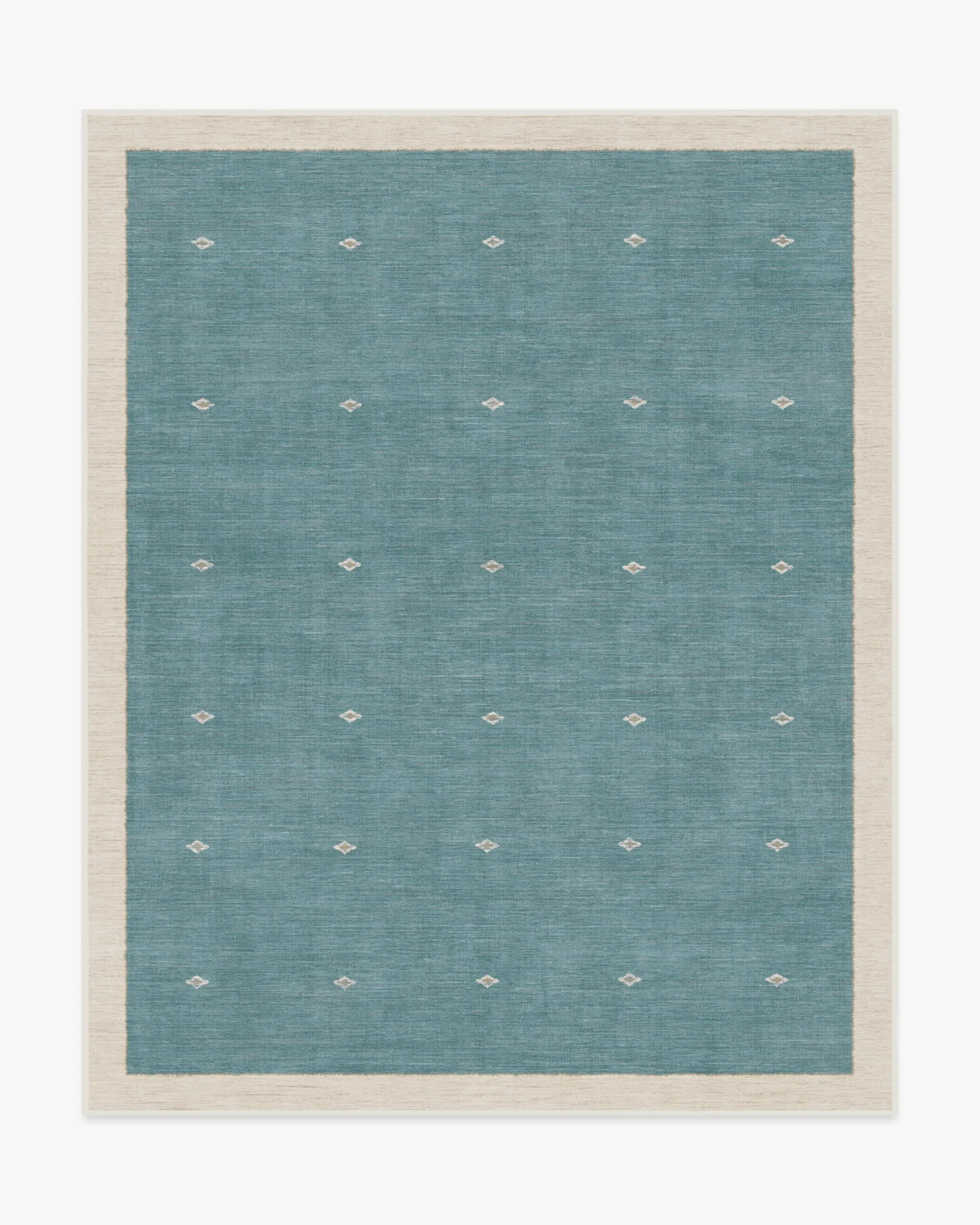 Large Area Rug Machine Washable - Soft Teal